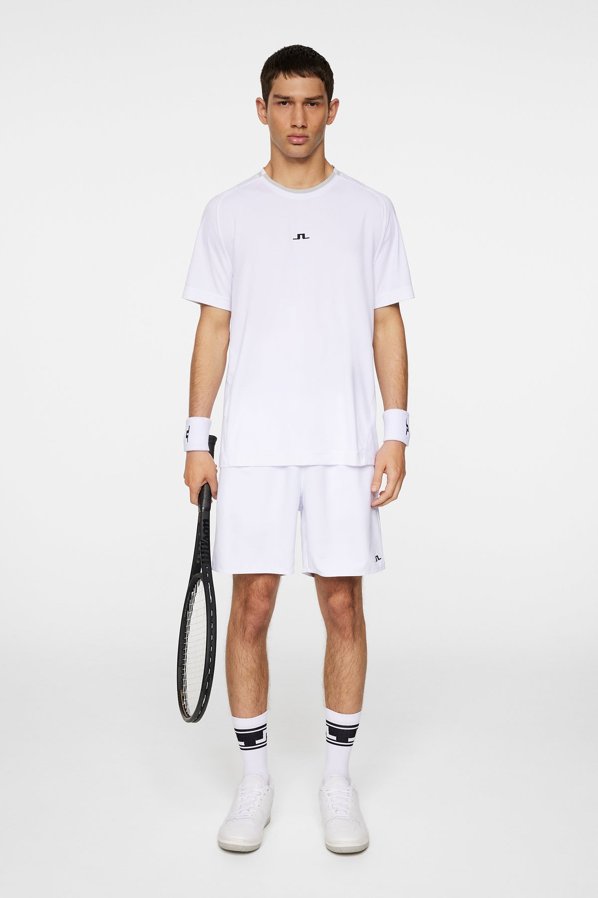 Colten Tech T-shirt in White by J.Lindeberg