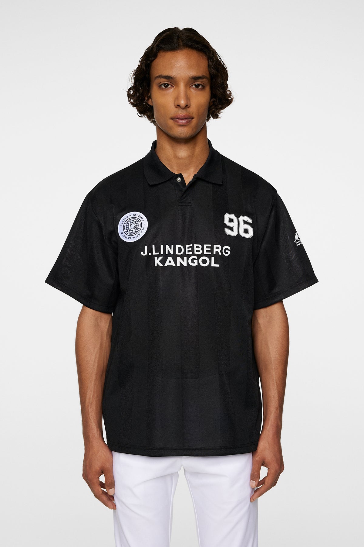 Paul Football Jersey in Black by J.Lindeberg