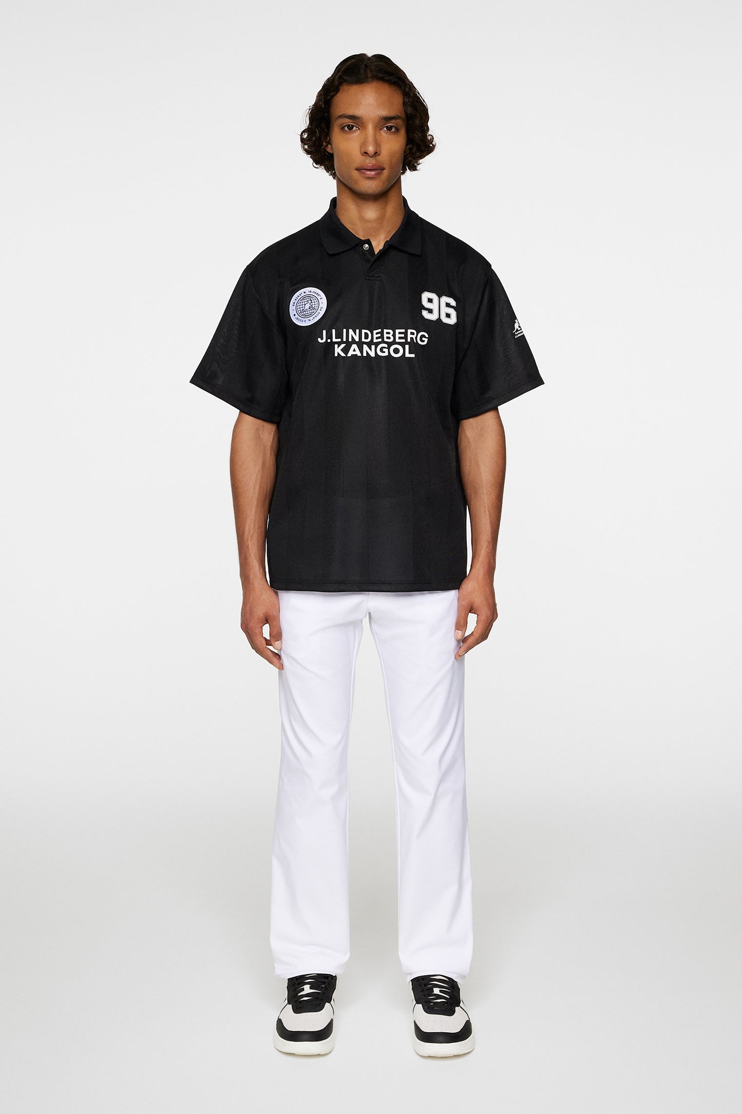 Paul Football Jersey in Black by J.Lindeberg