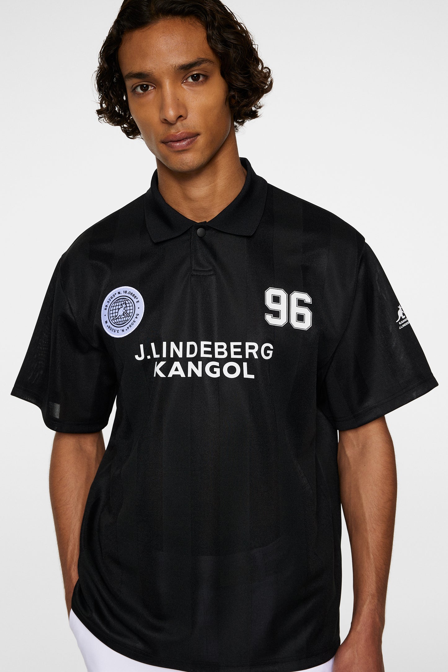 Paul Football Jersey in Black by J.Lindeberg