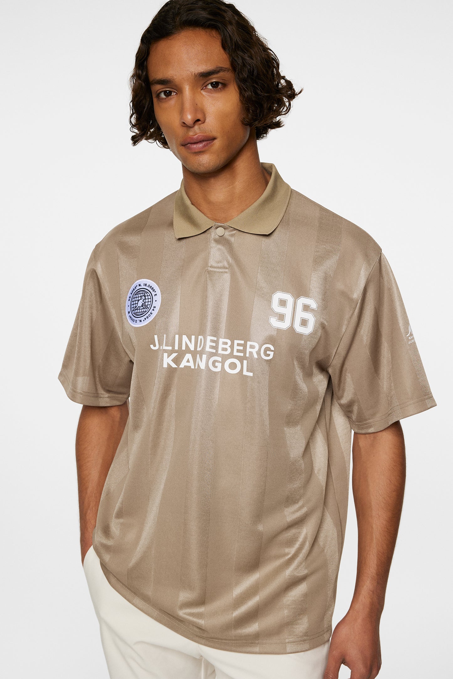 Paul Football Jersey in Vintage Khaki by J.Lindeberg