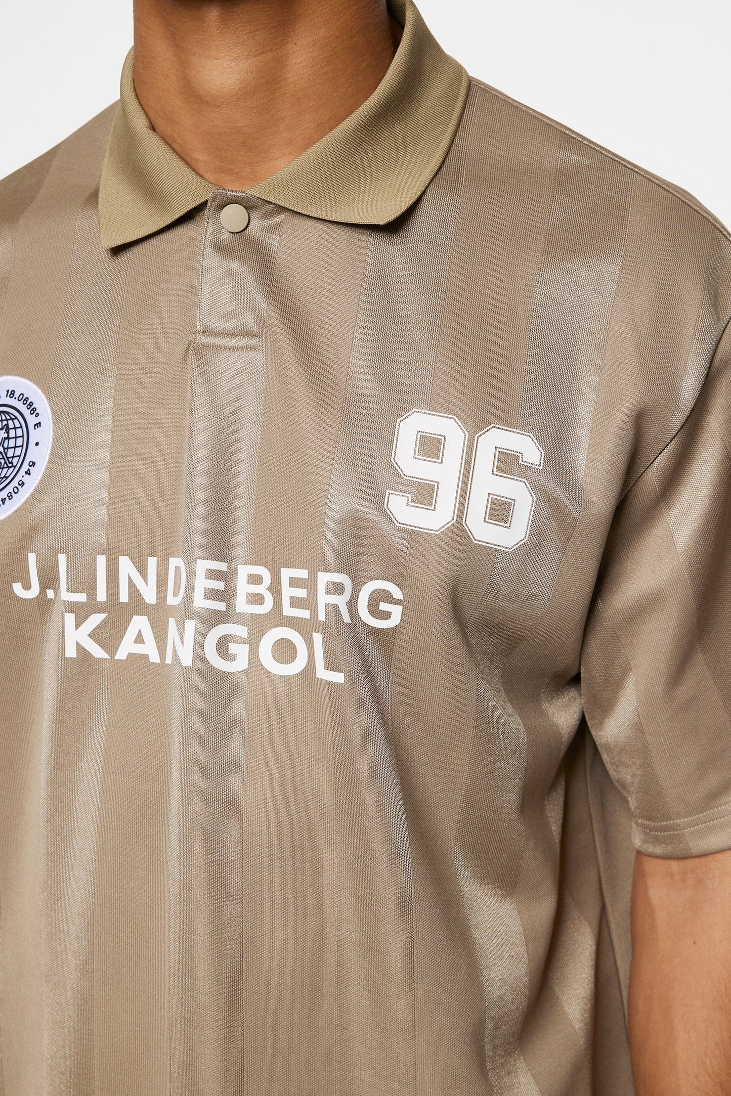 Paul Football Jersey in Vintage Khaki by J.Lindeberg