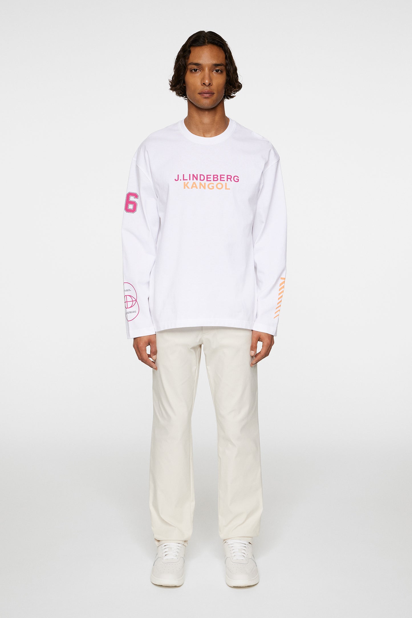 Davie LS T-shirt in White by J.Lindeberg