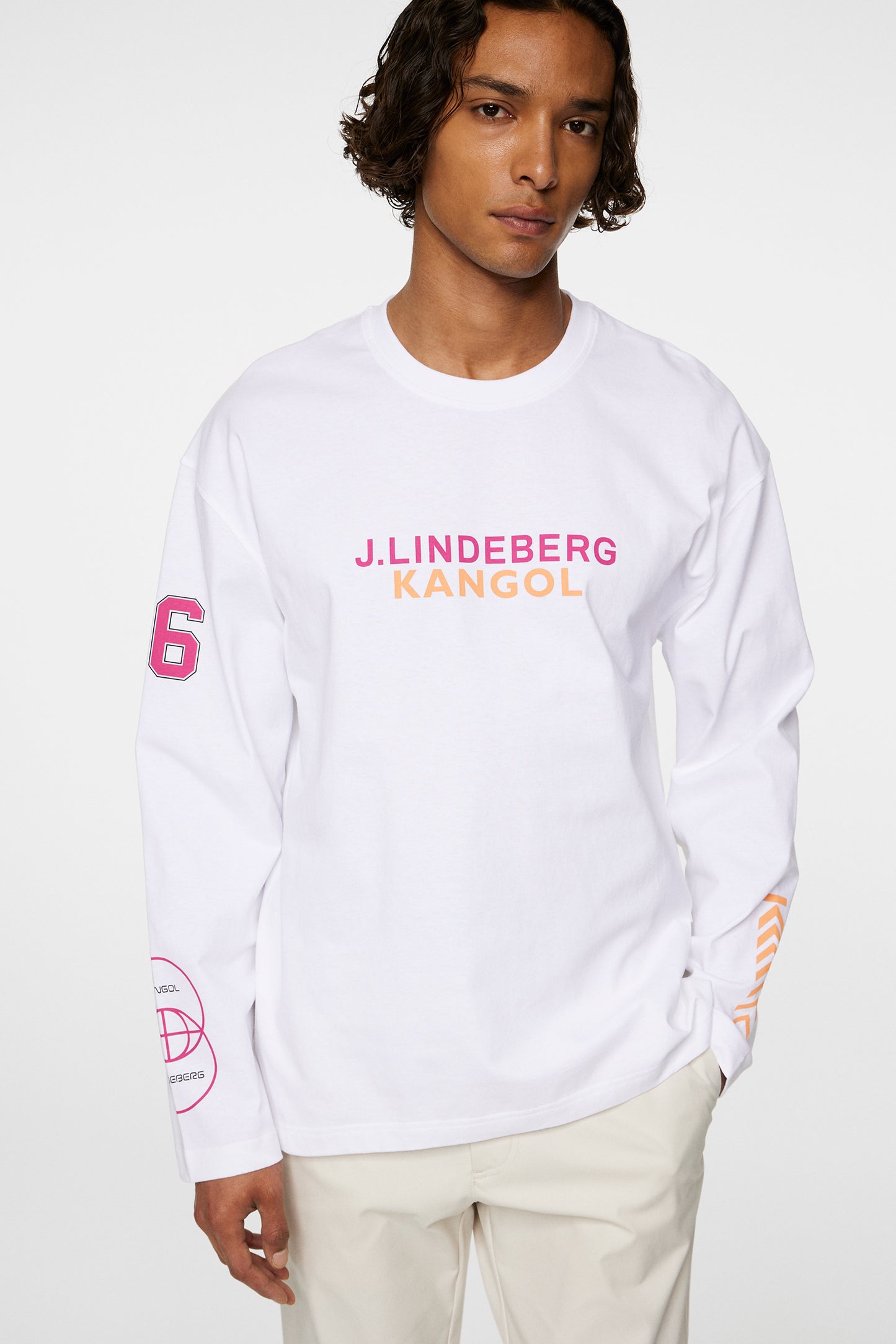 Davie LS T-shirt in White by J.Lindeberg