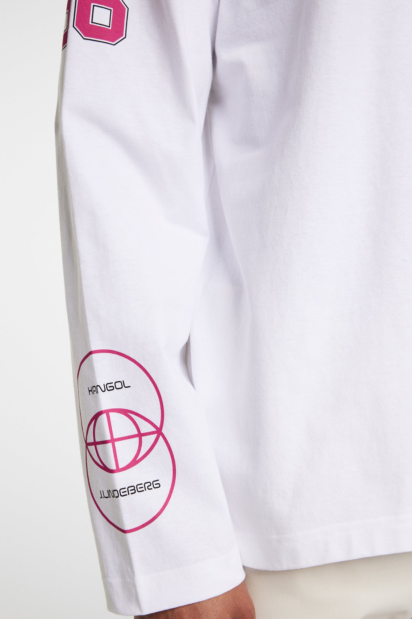 Davie LS T-shirt in White by J.Lindeberg