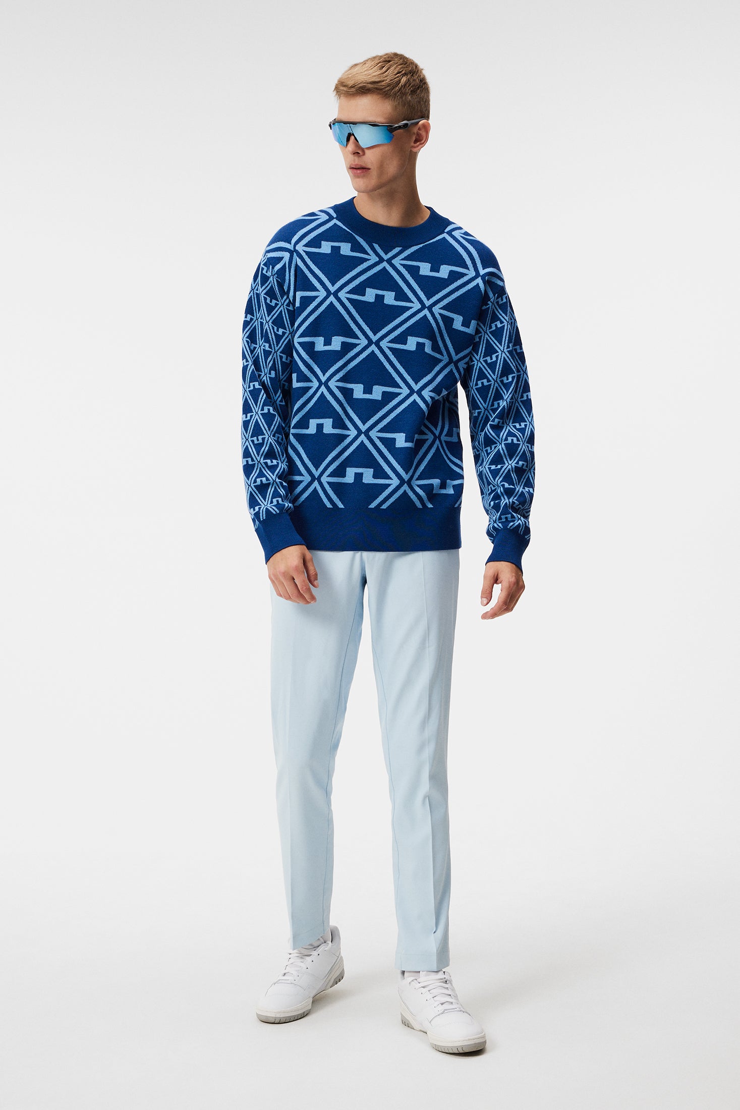 Isaac Jacquard Knitted Sweater