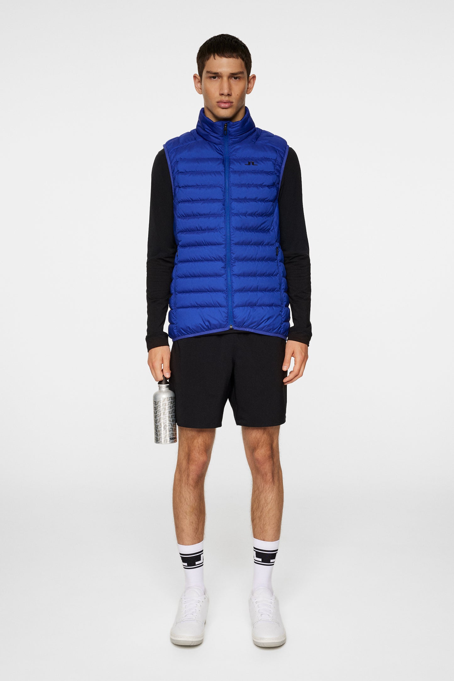 Oden Light Down Vest in Clematis Blue by J.Lindeberg