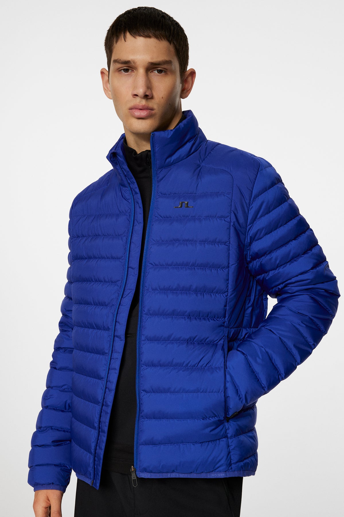 Oden Light Down Jacket in Clematis Blue by J.Lindeberg