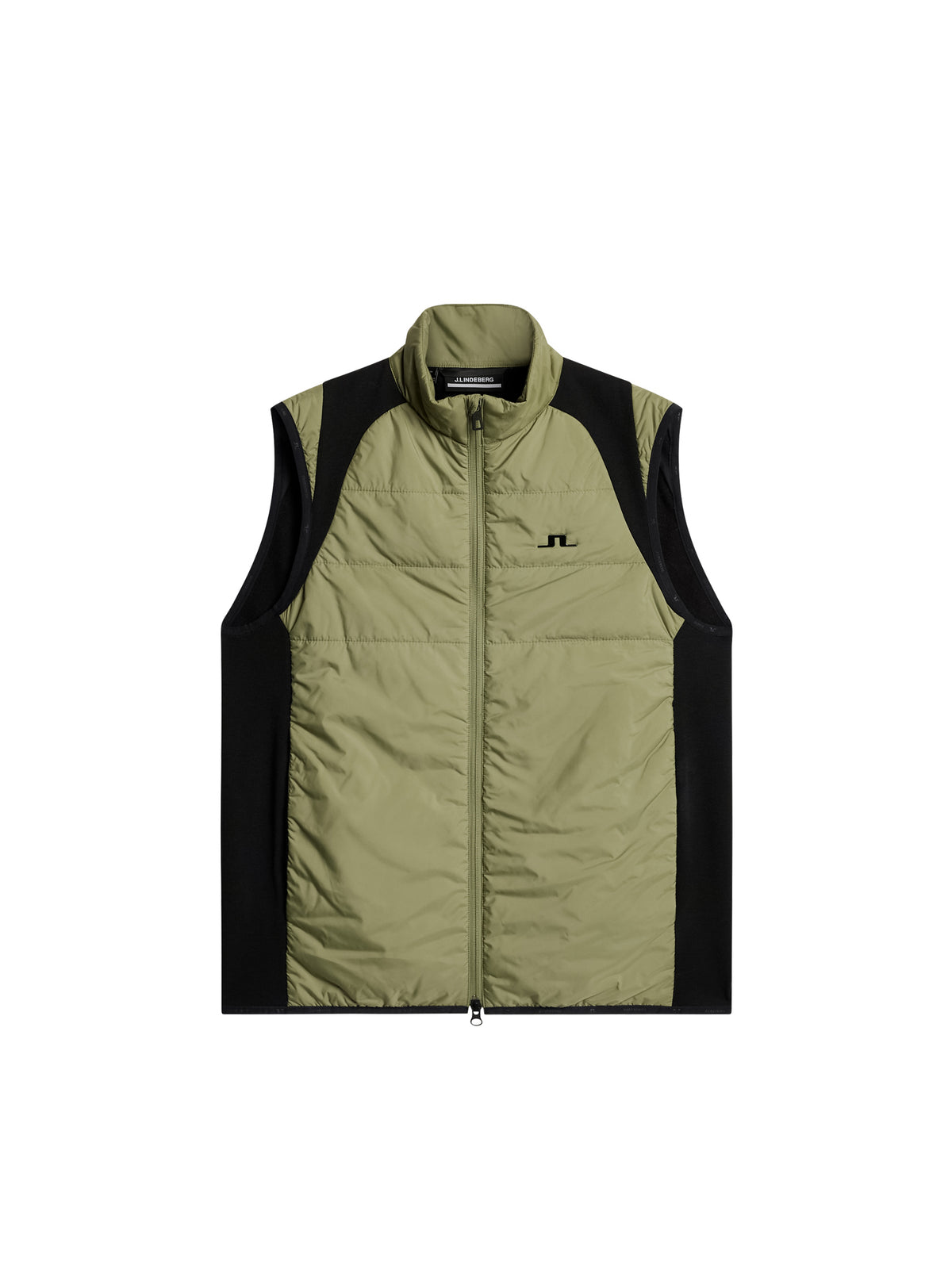 Scott Hybrid Vest in Oil Green by J.Lindeberg