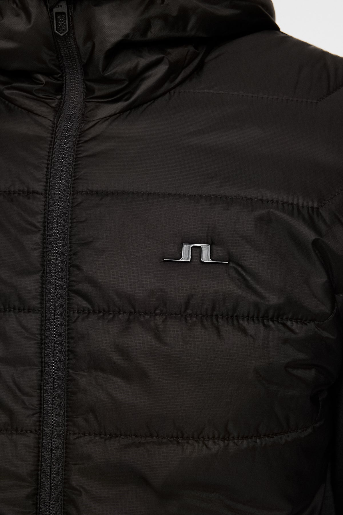 Gregory Hybrid Hood in Black by J.Lindeberg