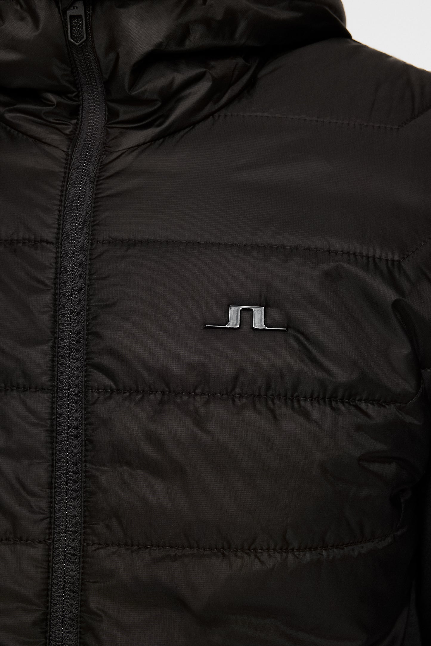Gregory Hybrid Hood in Black by J.Lindeberg