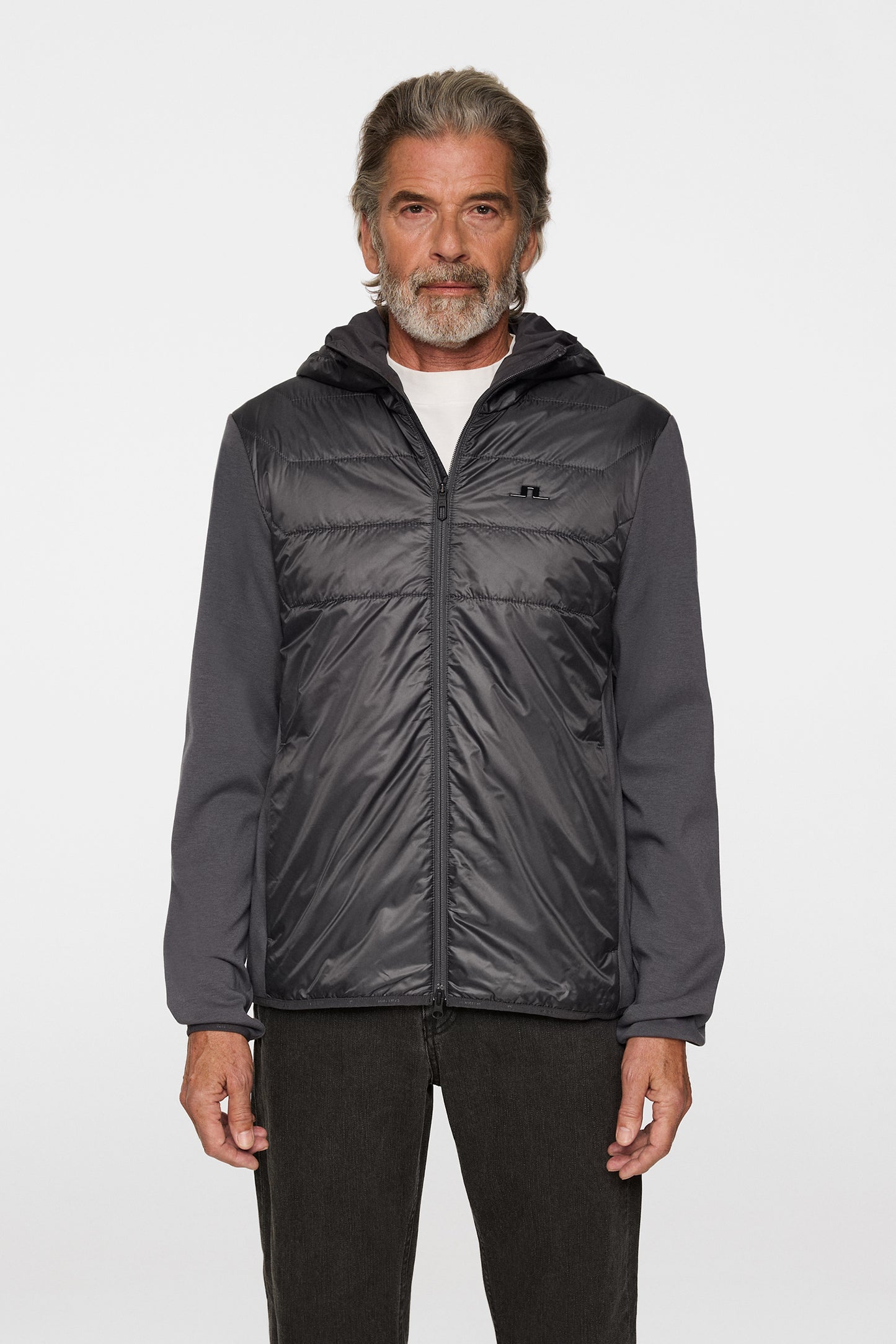 Gregory Hybrid Hood in Asphalt by J.Lindeberg