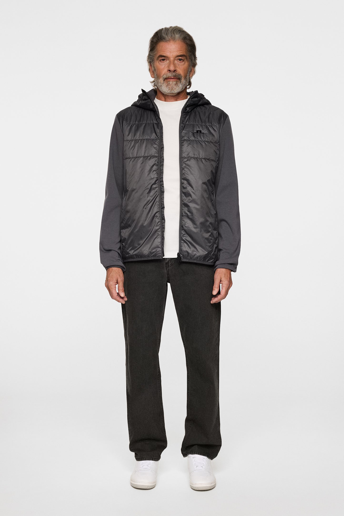 Gregory Hybrid Hood in Asphalt by J.Lindeberg