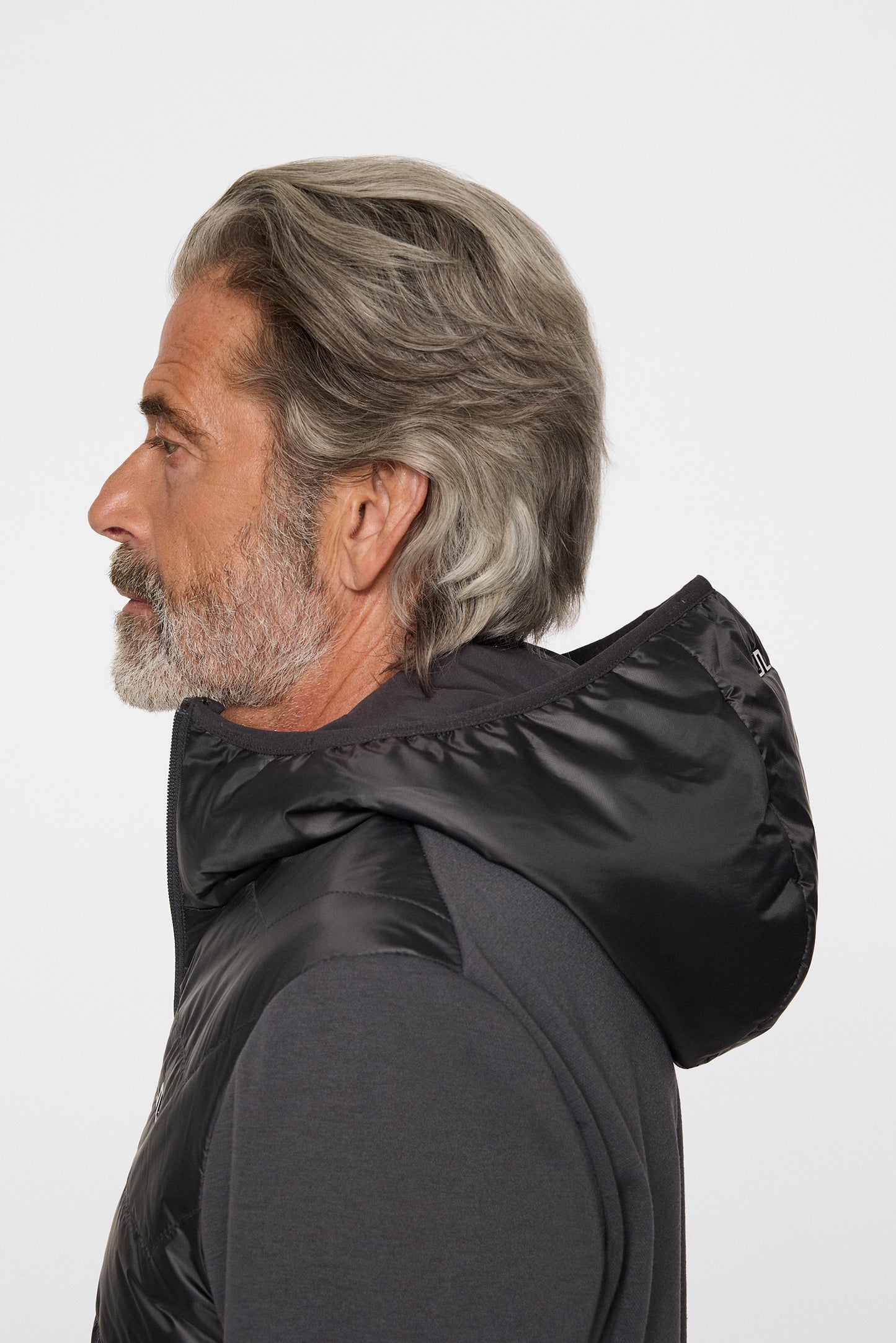 Gregory Hybrid Hood in Asphalt by J.Lindeberg