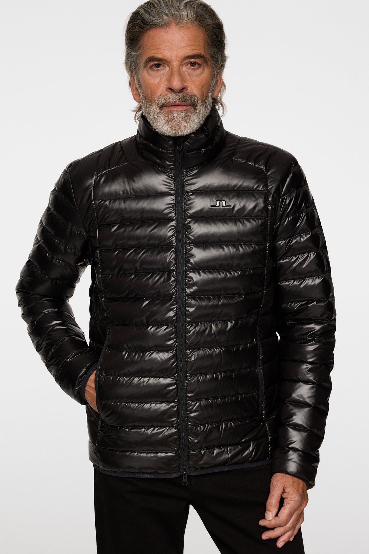 Oden Light Down Jacket in Black by J.Lindeberg