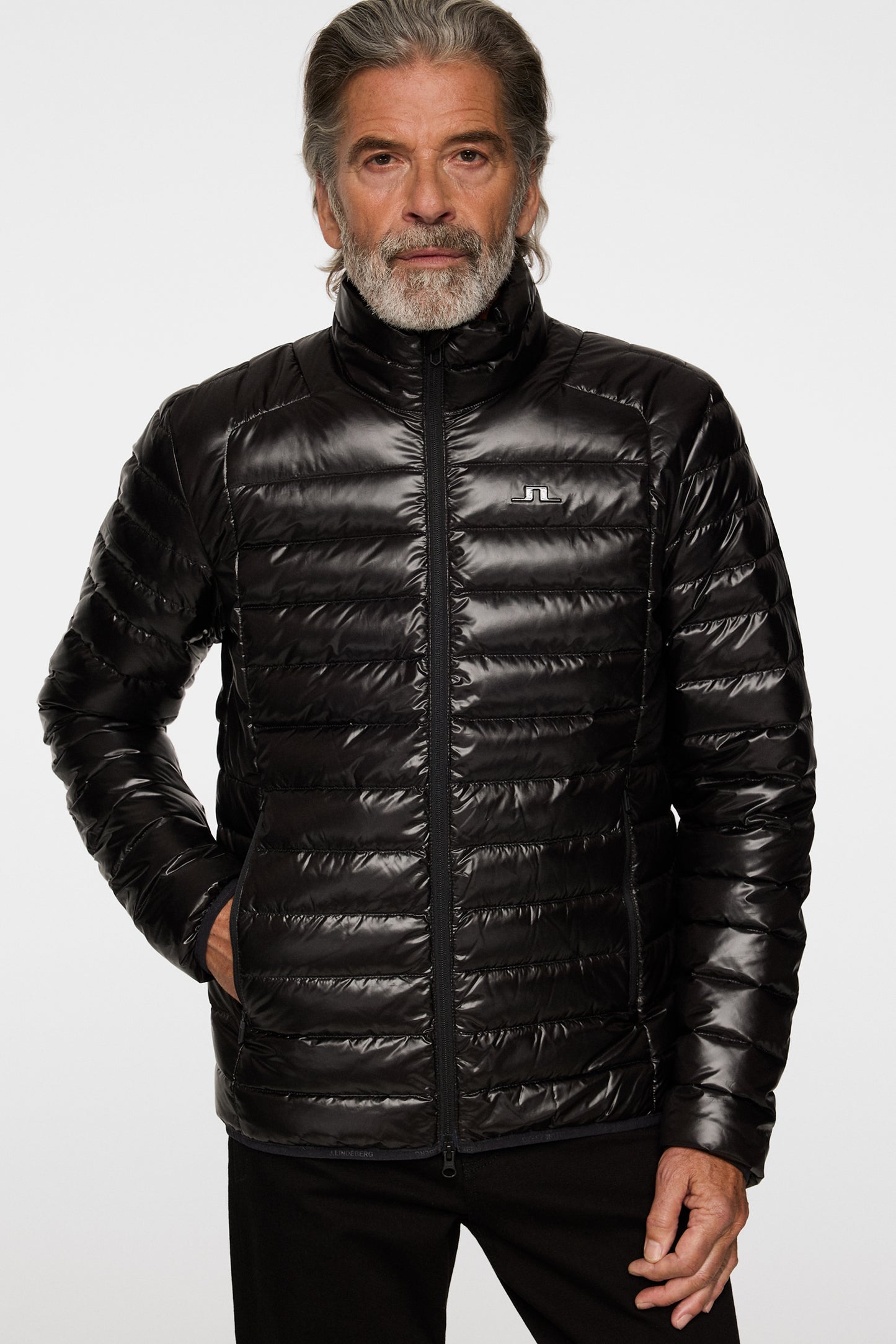 Oden Light Down Jacket in Black by J.Lindeberg