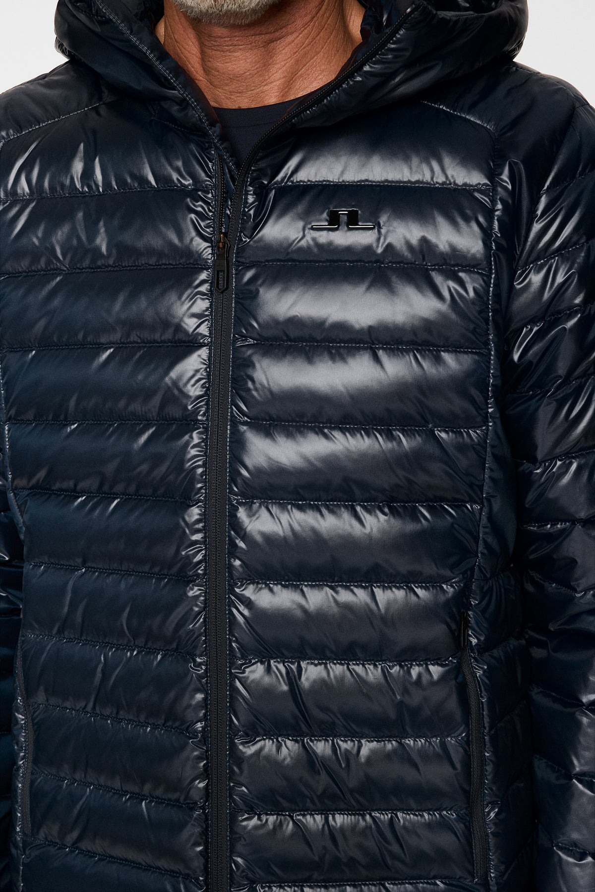 Oden Light Down Hood in JL Navy by J.Lindeberg