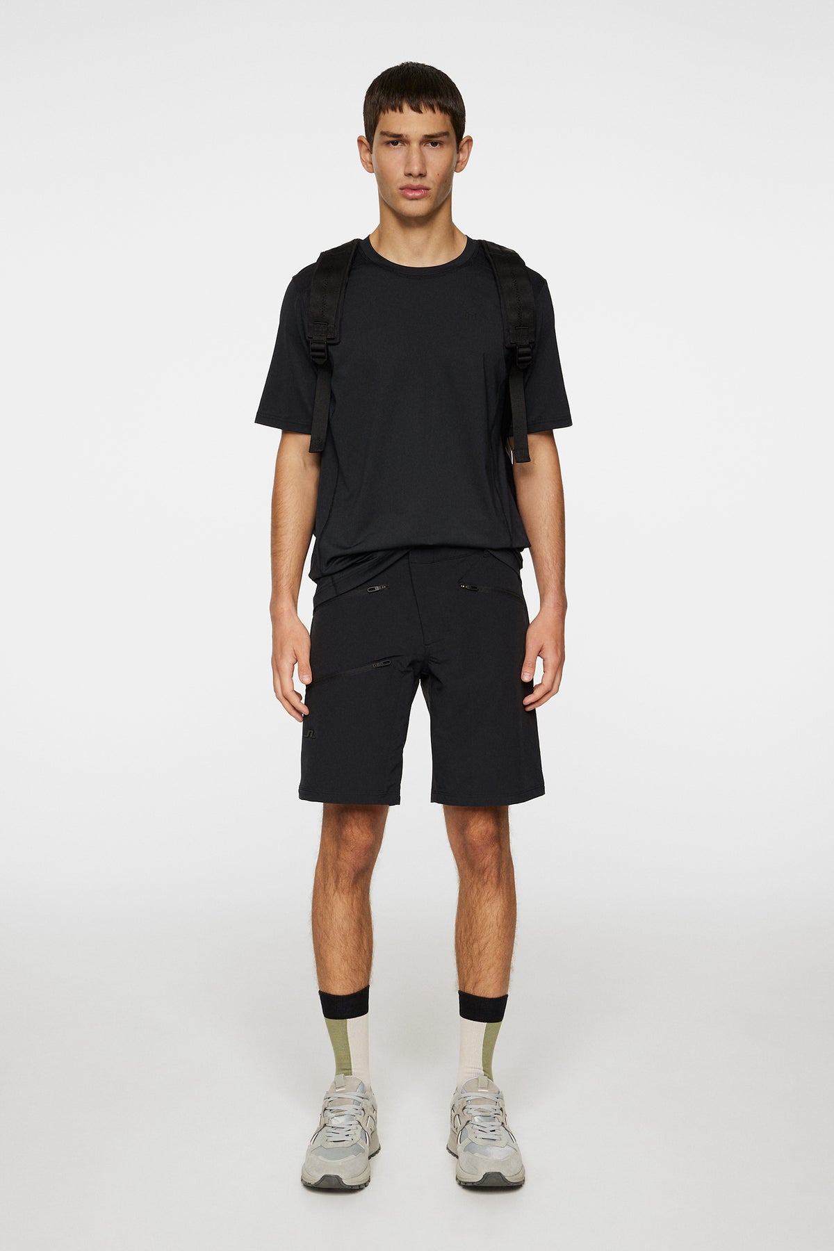 Adrian Softshell Shorts in Black by J.Lindeberg