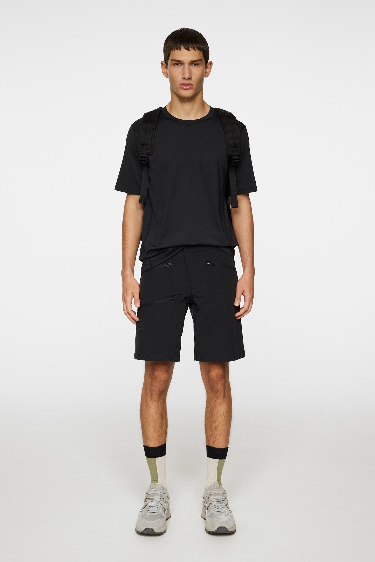 Adrian Softshell Shorts in Black by J.Lindeberg