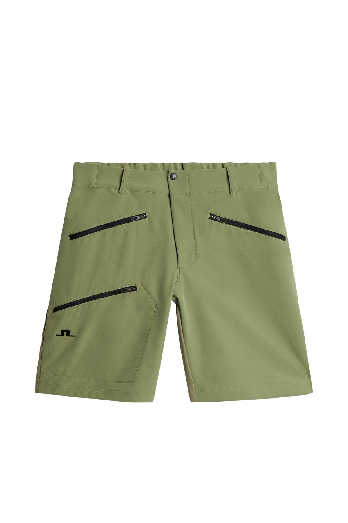 Adrian Softshell Shorts in Oil Green by J.Lindeberg