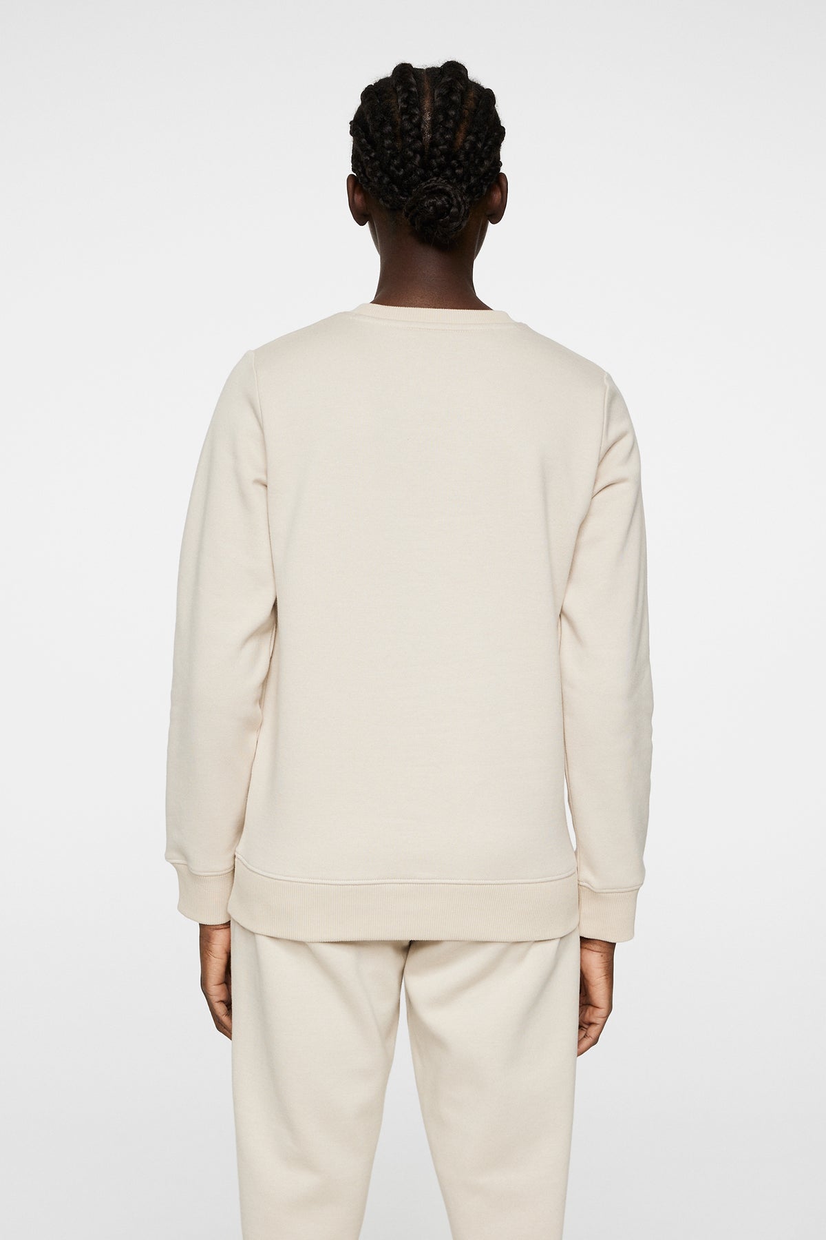 W Alpha Crew Neck in Moonbeam by J.Lindeberg