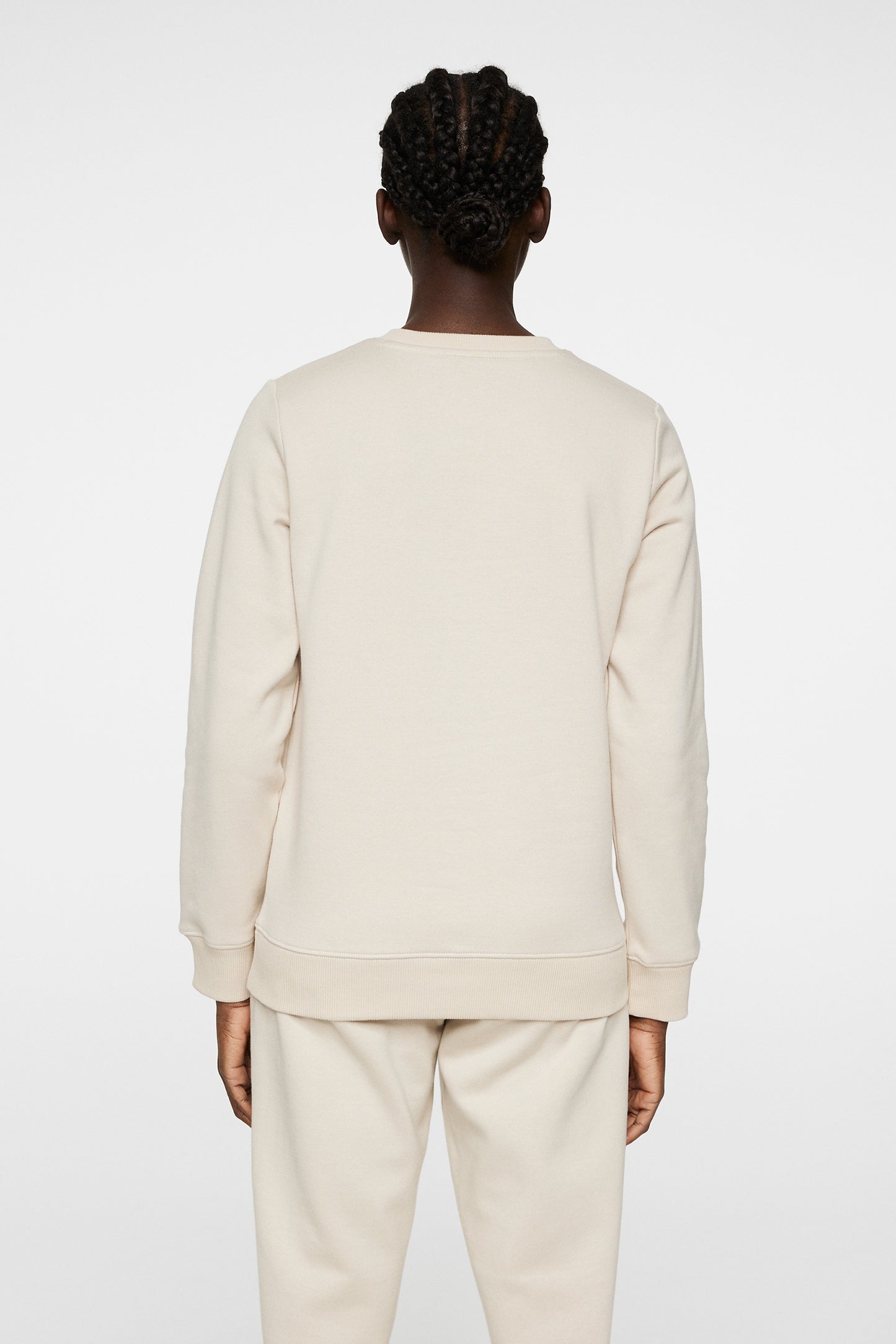 W Alpha Crew Neck in Moonbeam by J.Lindeberg