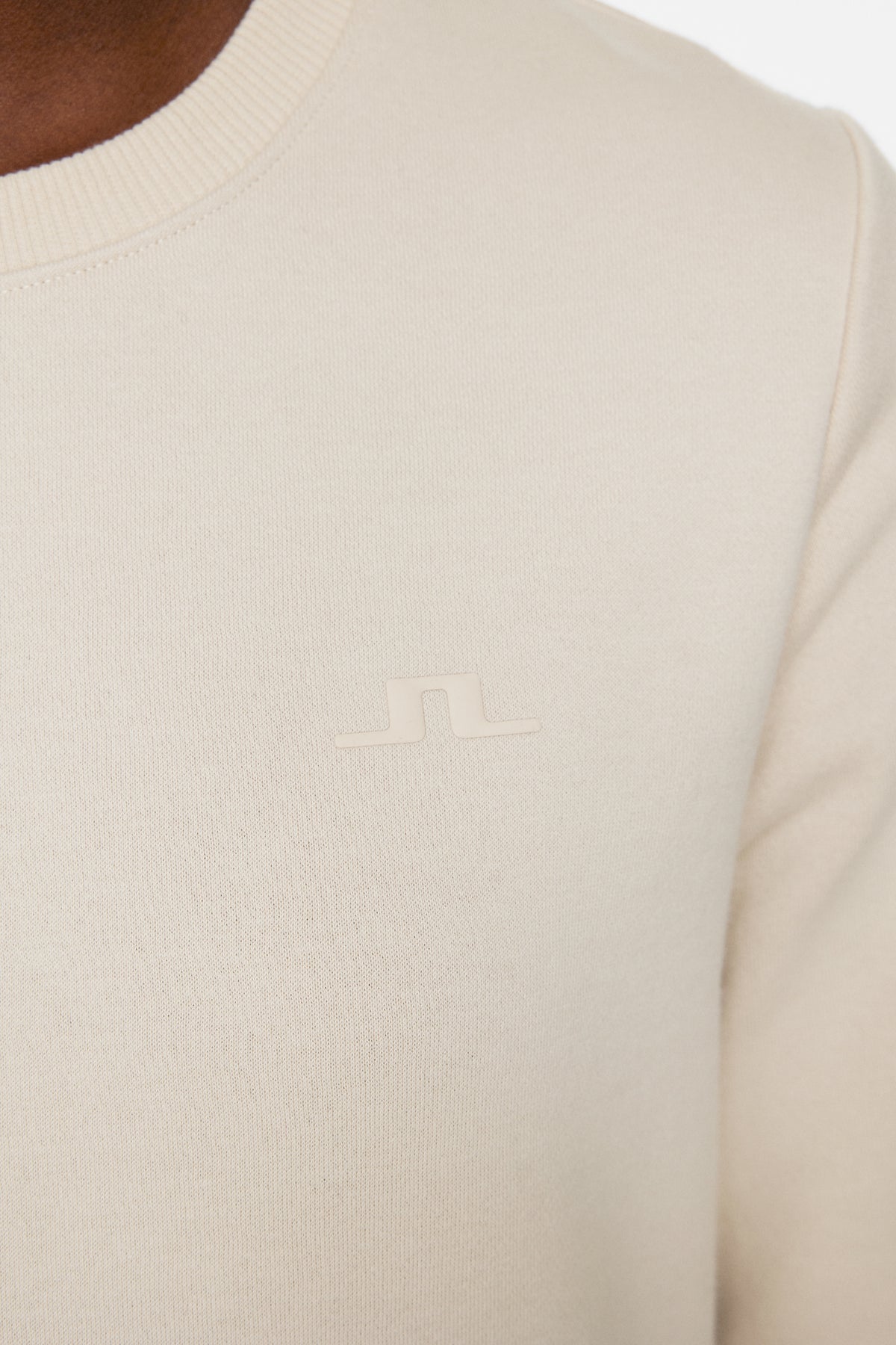 W Alpha Crew Neck in Moonbeam by J.Lindeberg