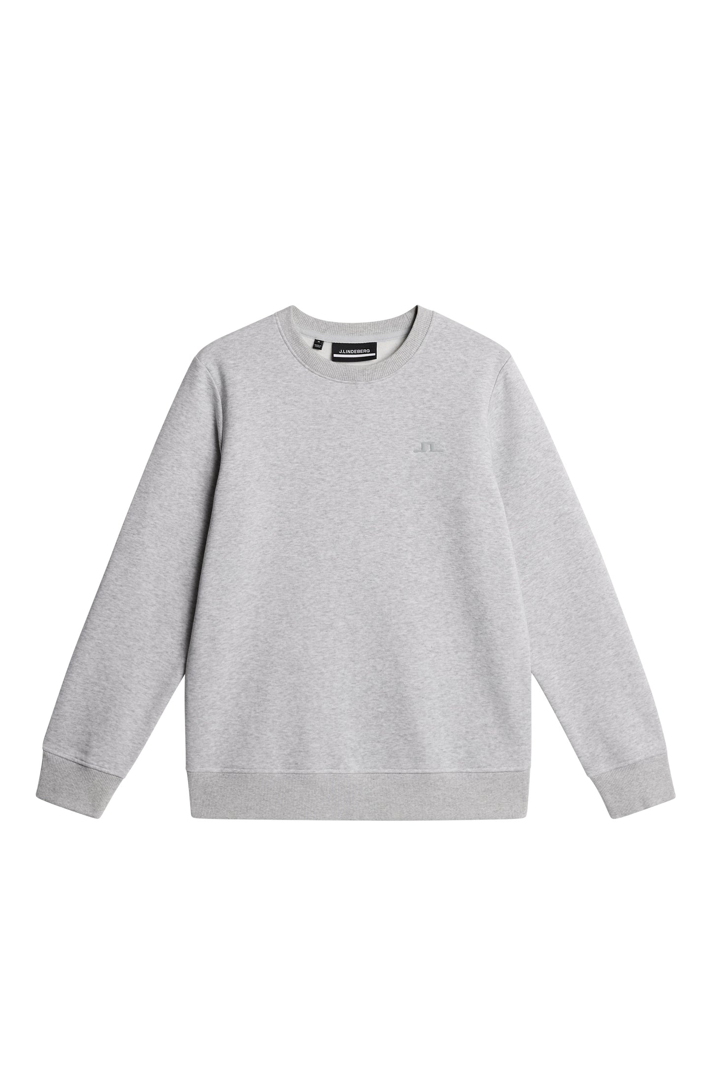 W Alpha Crew Neck in Light Grey Melange by J.Lindeberg