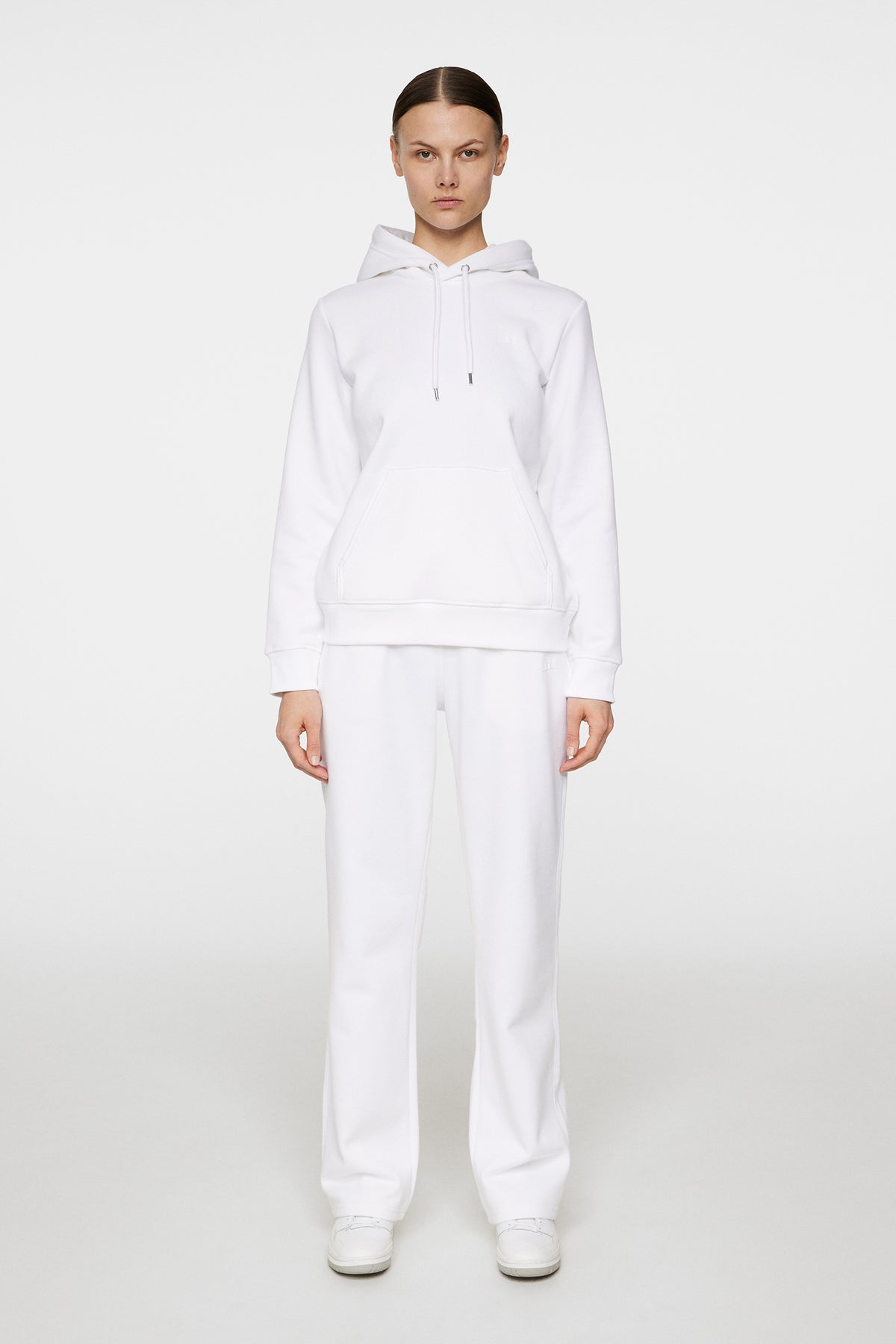 W Alpha Hood in White by J.Lindeberg