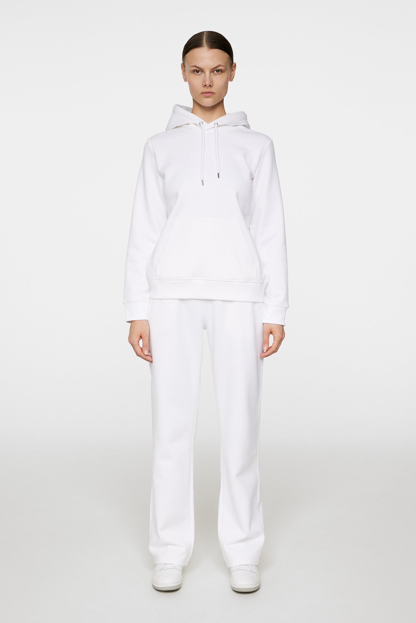 W Alpha Hood in White by J.Lindeberg