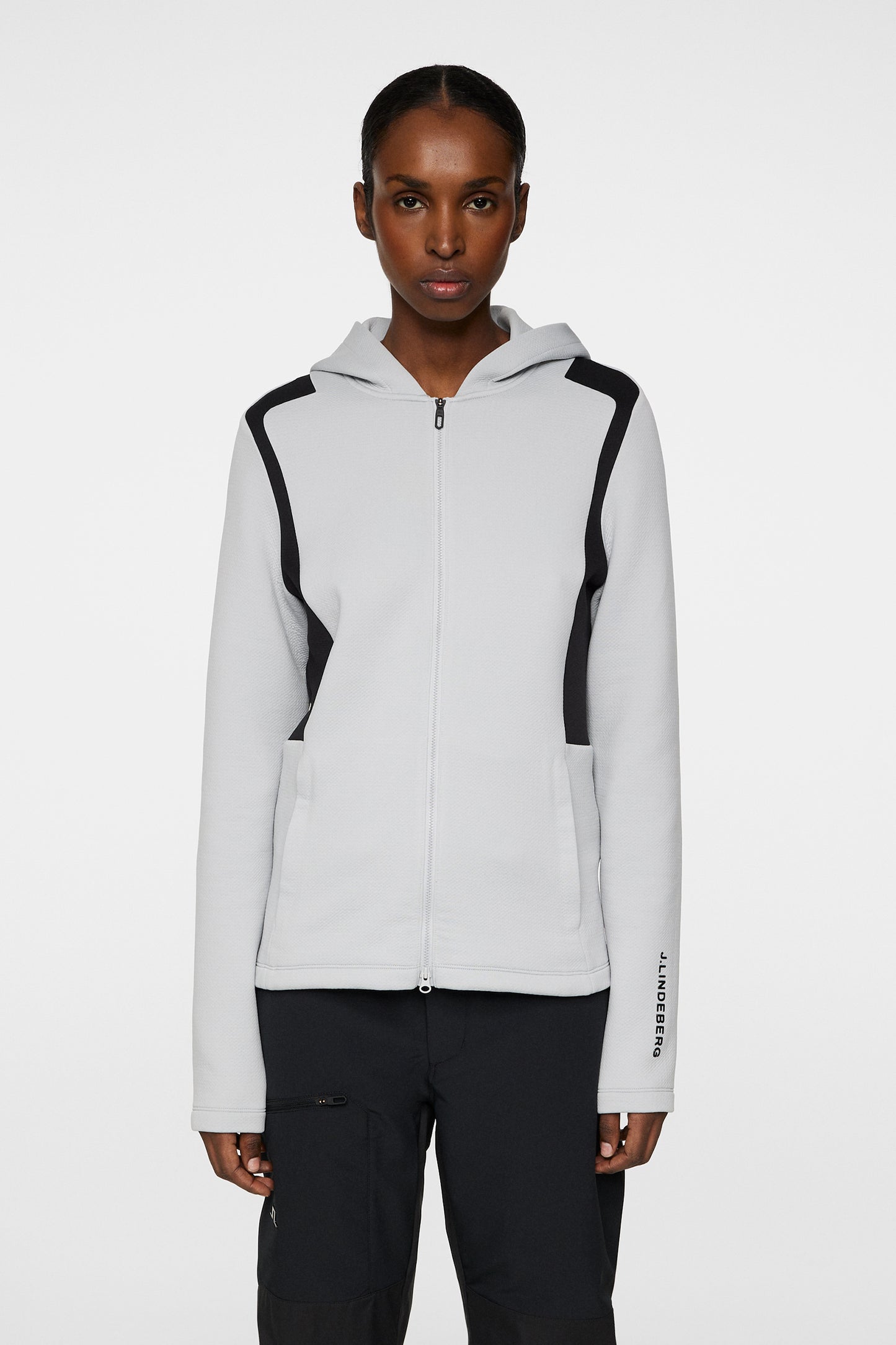 Ella Zip Hood in High Rise by J.Lindeberg