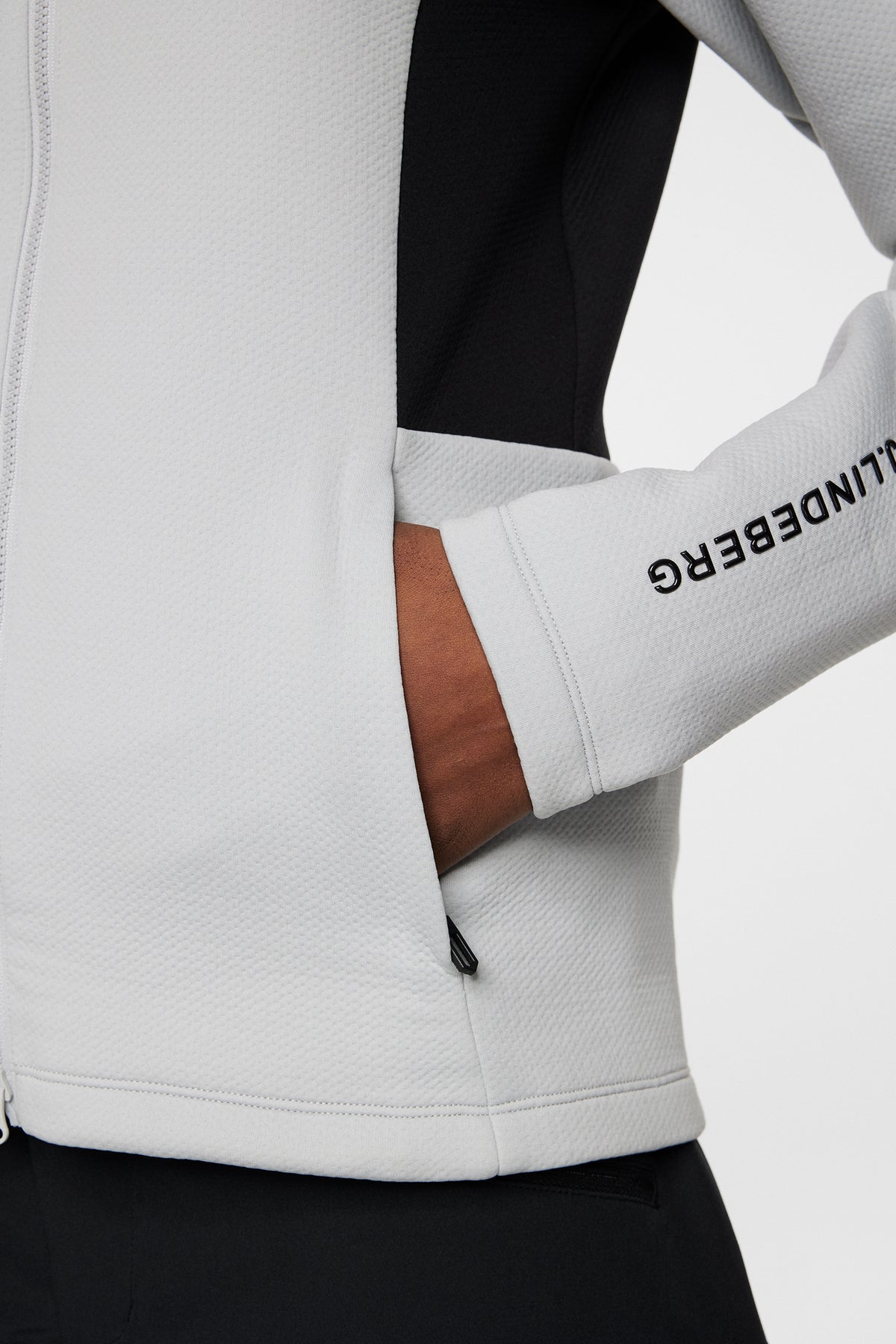 Ella Zip Hood in High Rise by J.Lindeberg