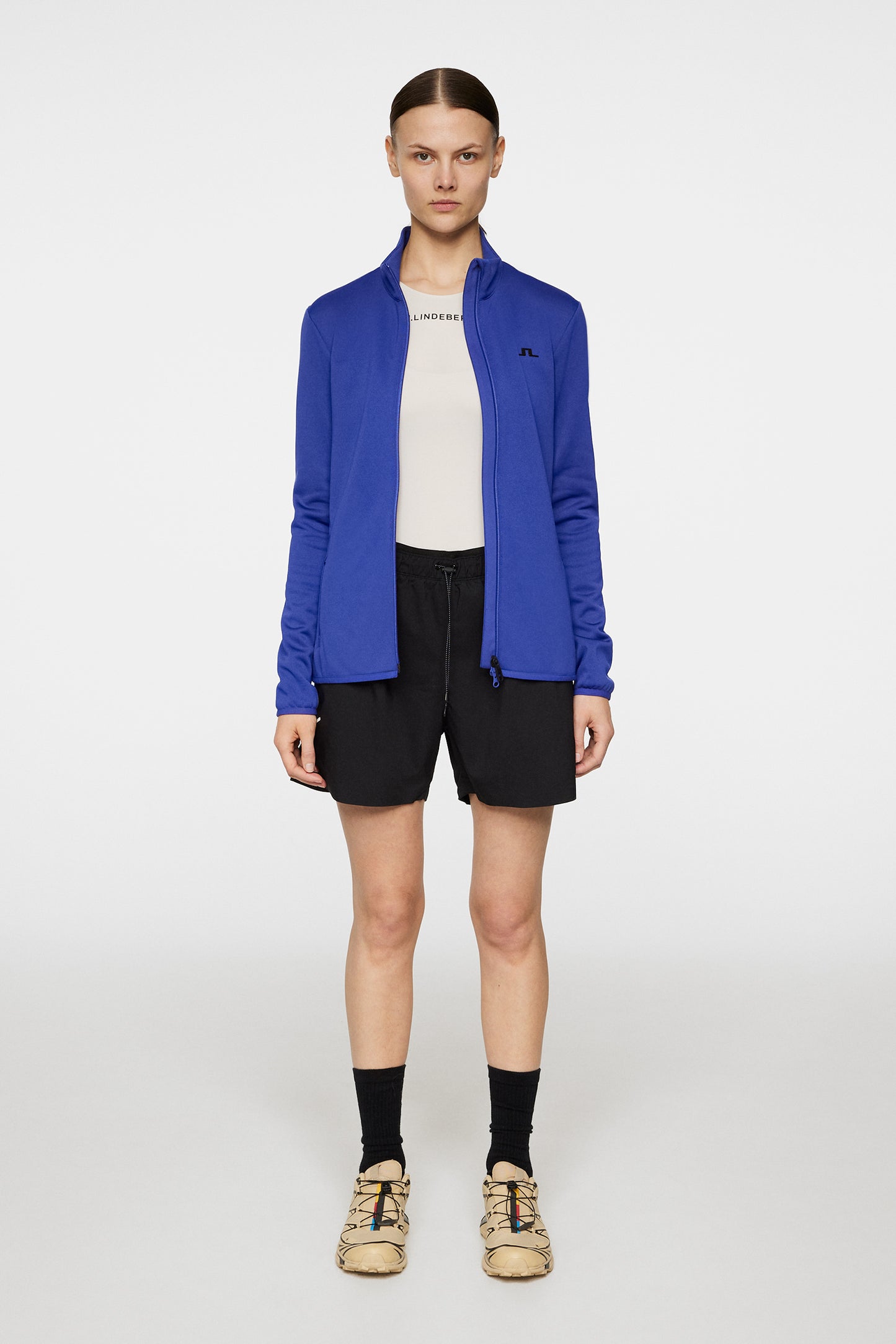 Milly Polartec Mid Layer in Clematis Blue by J.Lindeberg