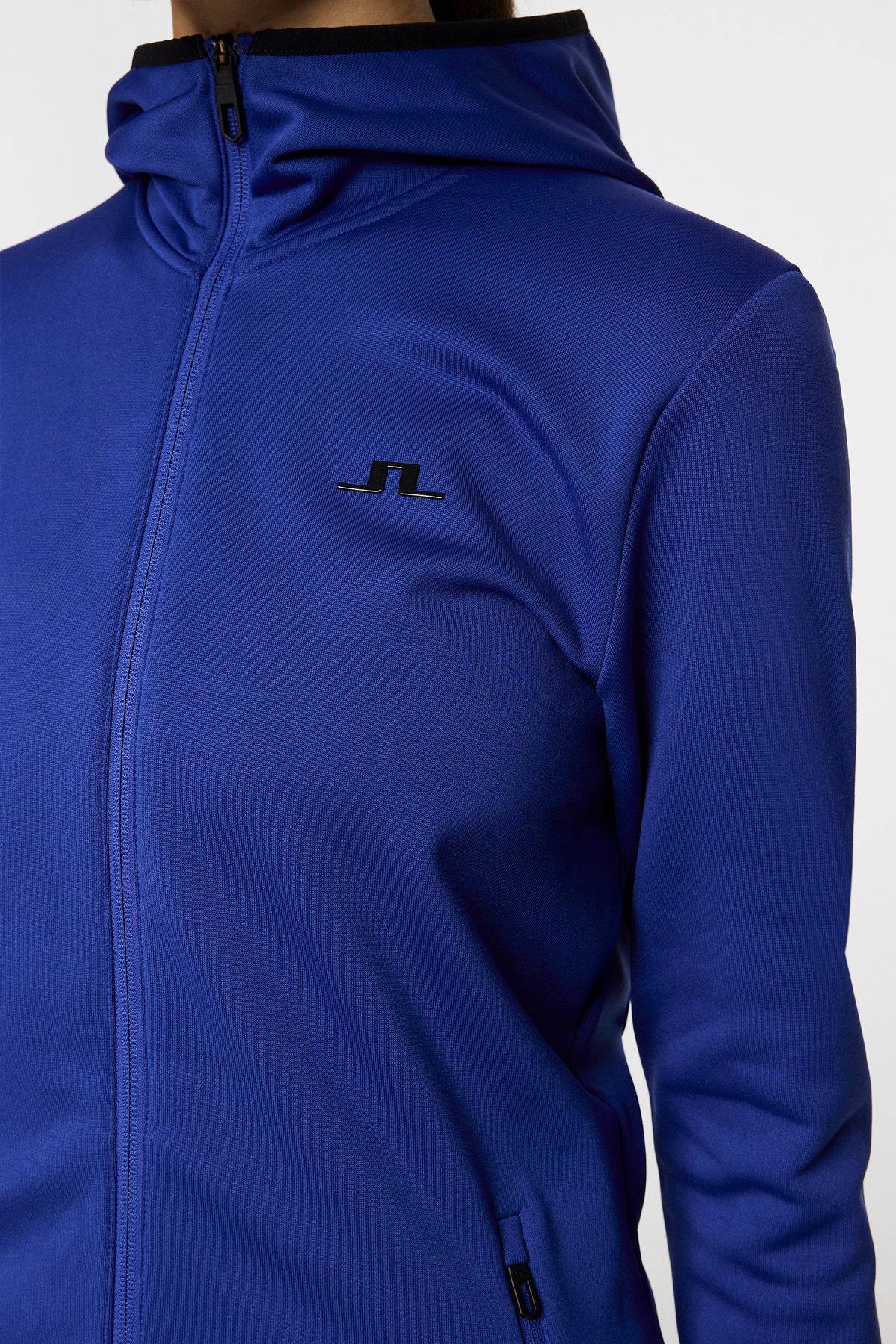 Milly Polartec Hood in Clematis Blue by J.Lindeberg
