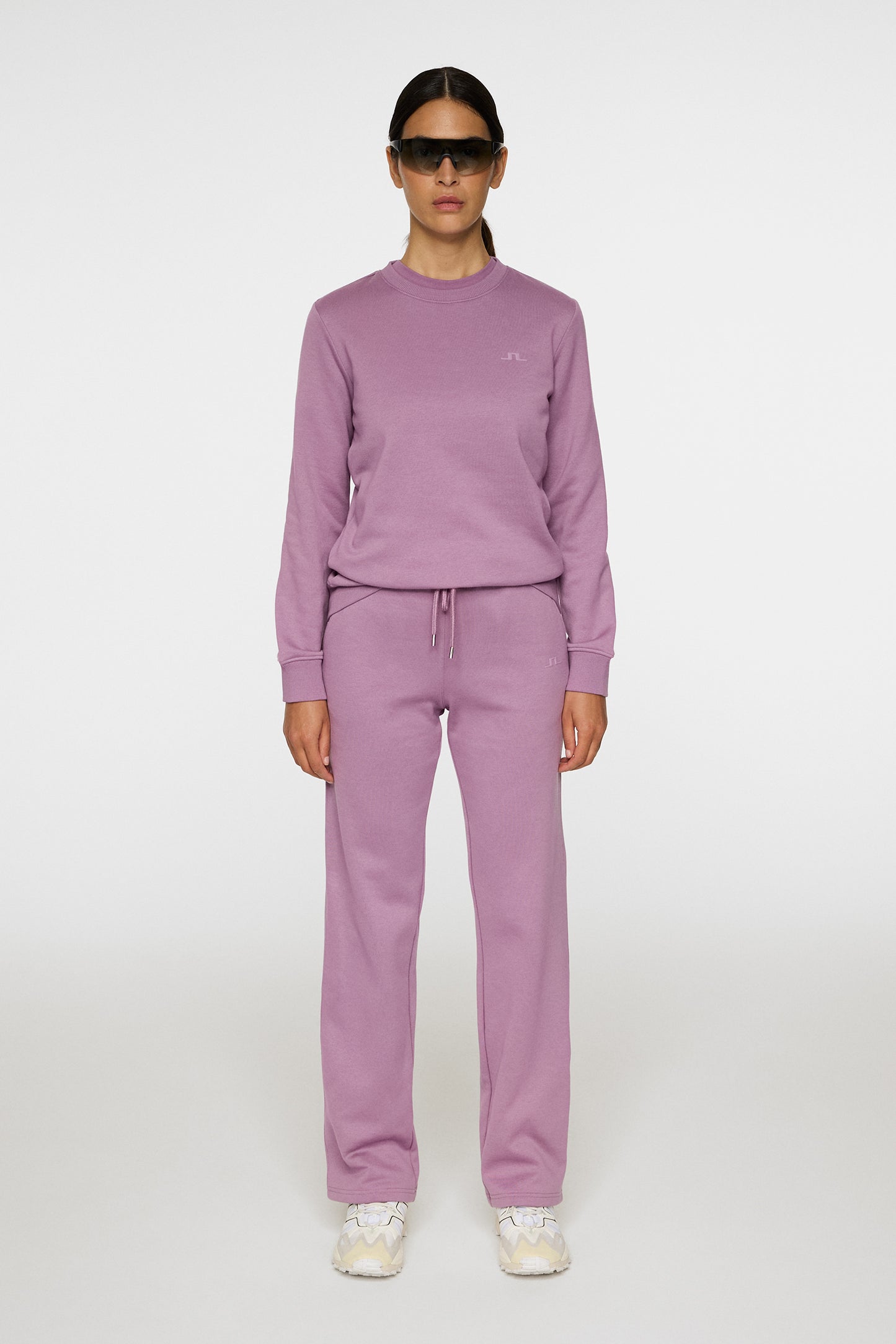 W Alpha Crew Neck in Very Grape by J.Lindeberg