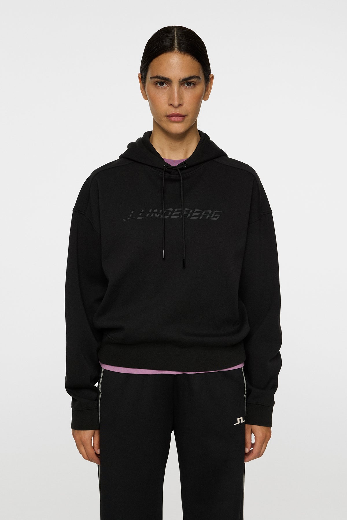 Dawn Hoodie in Black by J.Lindeberg