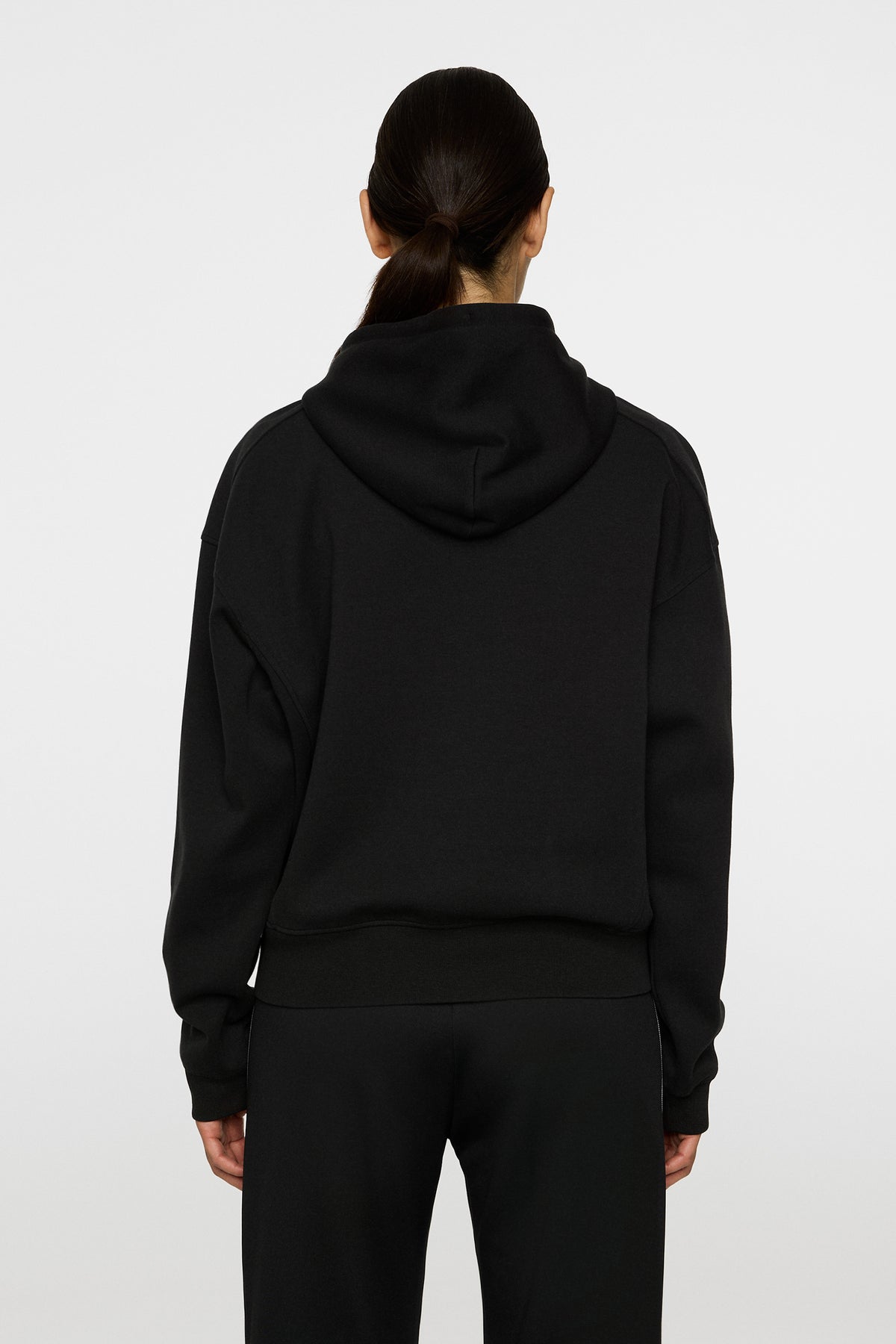 Dawn Hoodie in Black by J.Lindeberg