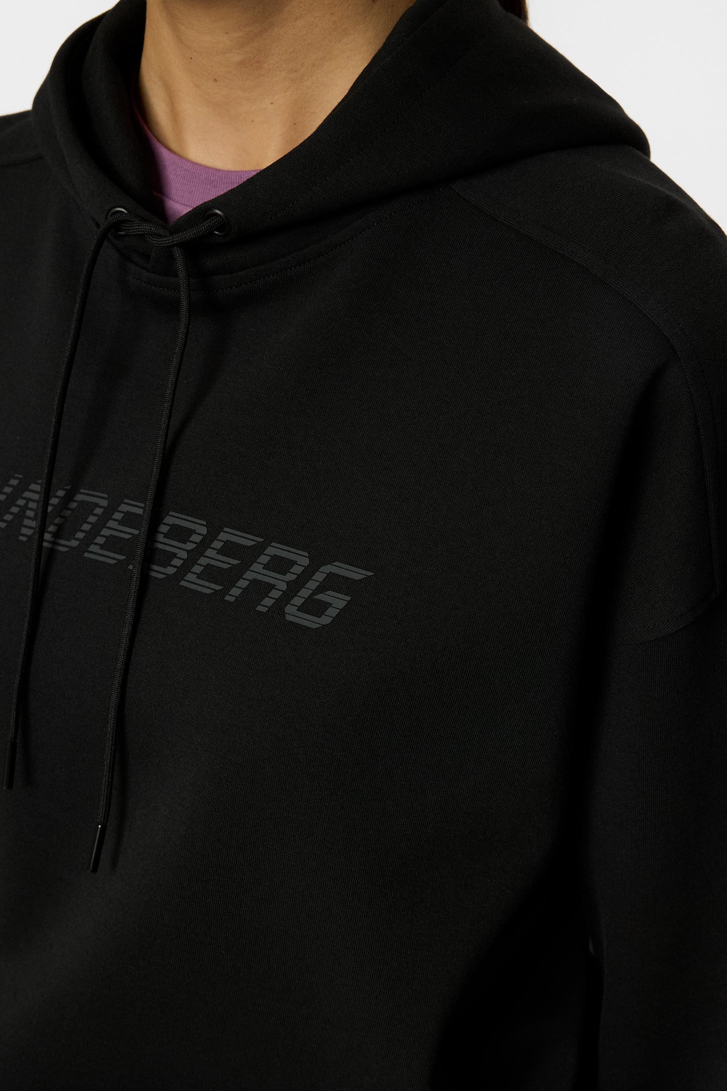 Dawn Hoodie in Black by J.Lindeberg