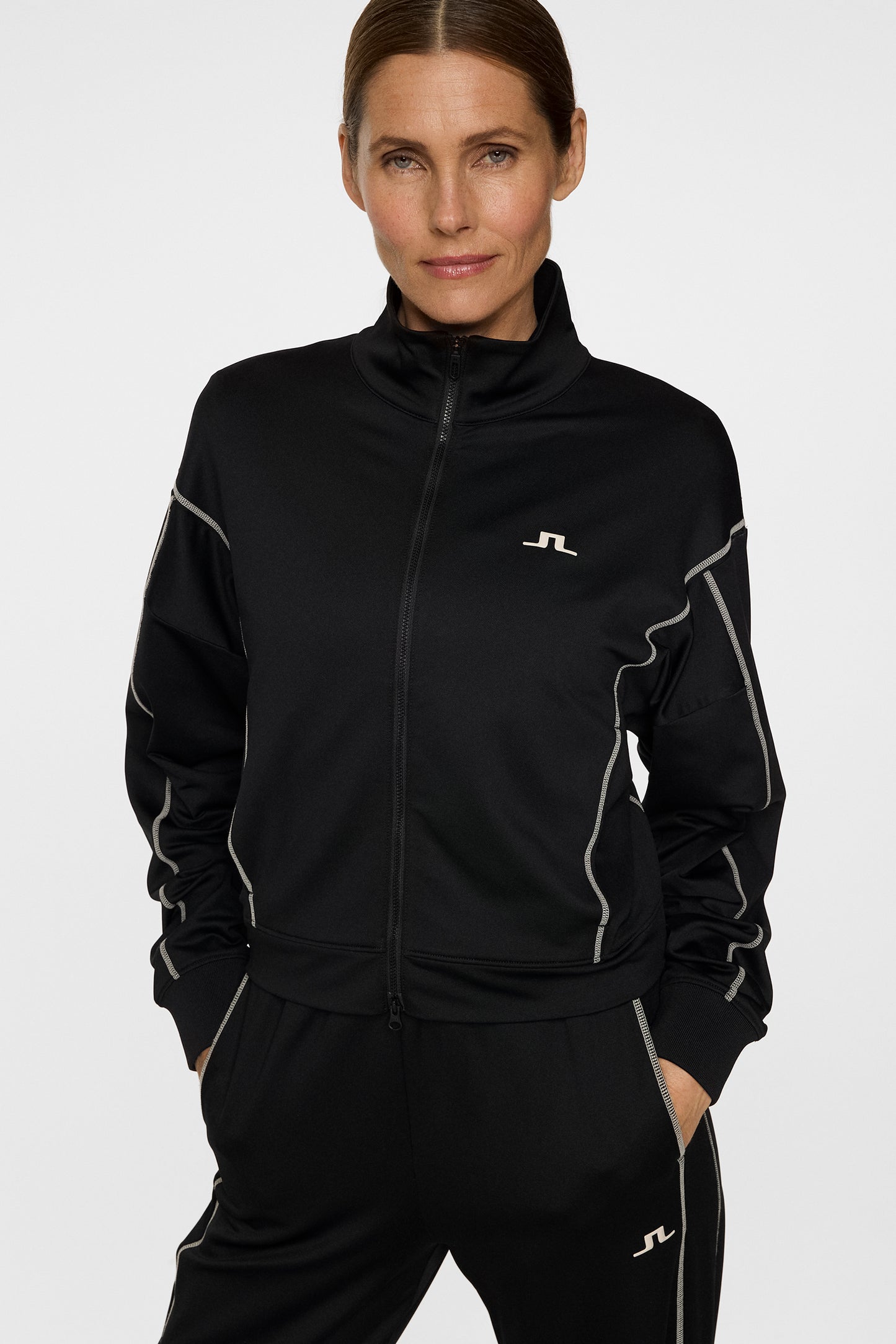 Belinda Track Jacket in Black by J.Lindeberg