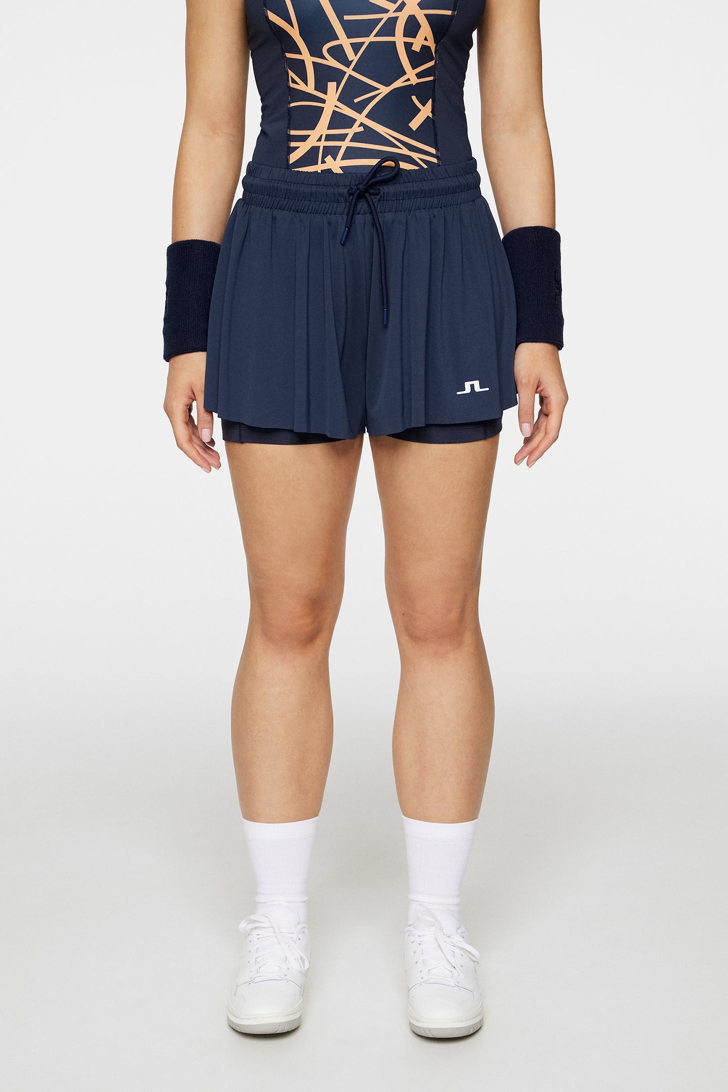 Paulina Jersey Shorts in JL Navy by J.Lindeberg