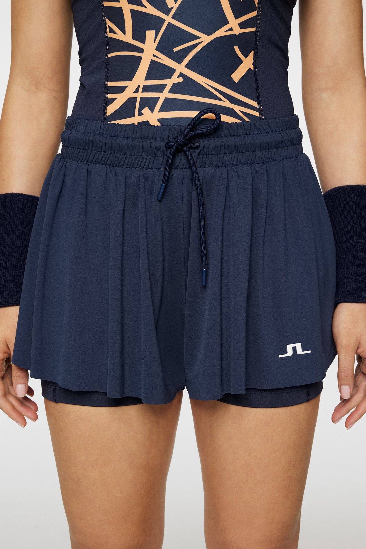 Paulina Jersey Shorts in JL Navy by J.Lindeberg