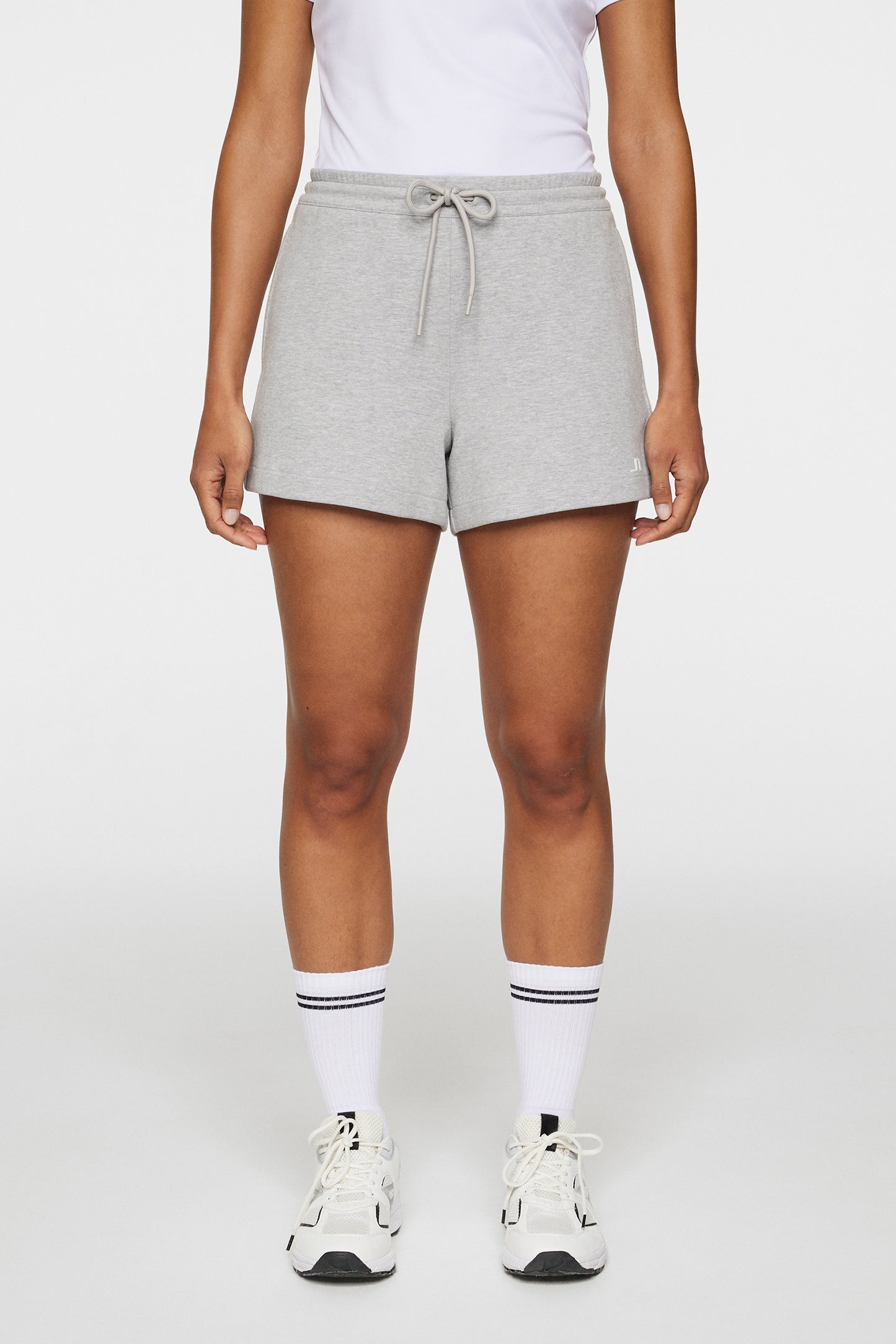 Mikki Sweatshirt shorts in Light Grey Melange by J.Lindeberg