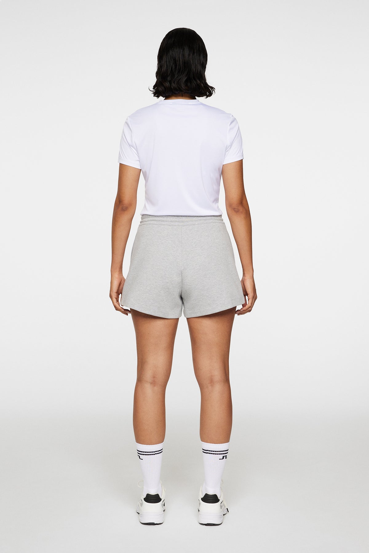 Mikki Sweatshirt shorts in Light Grey Melange by J.Lindeberg