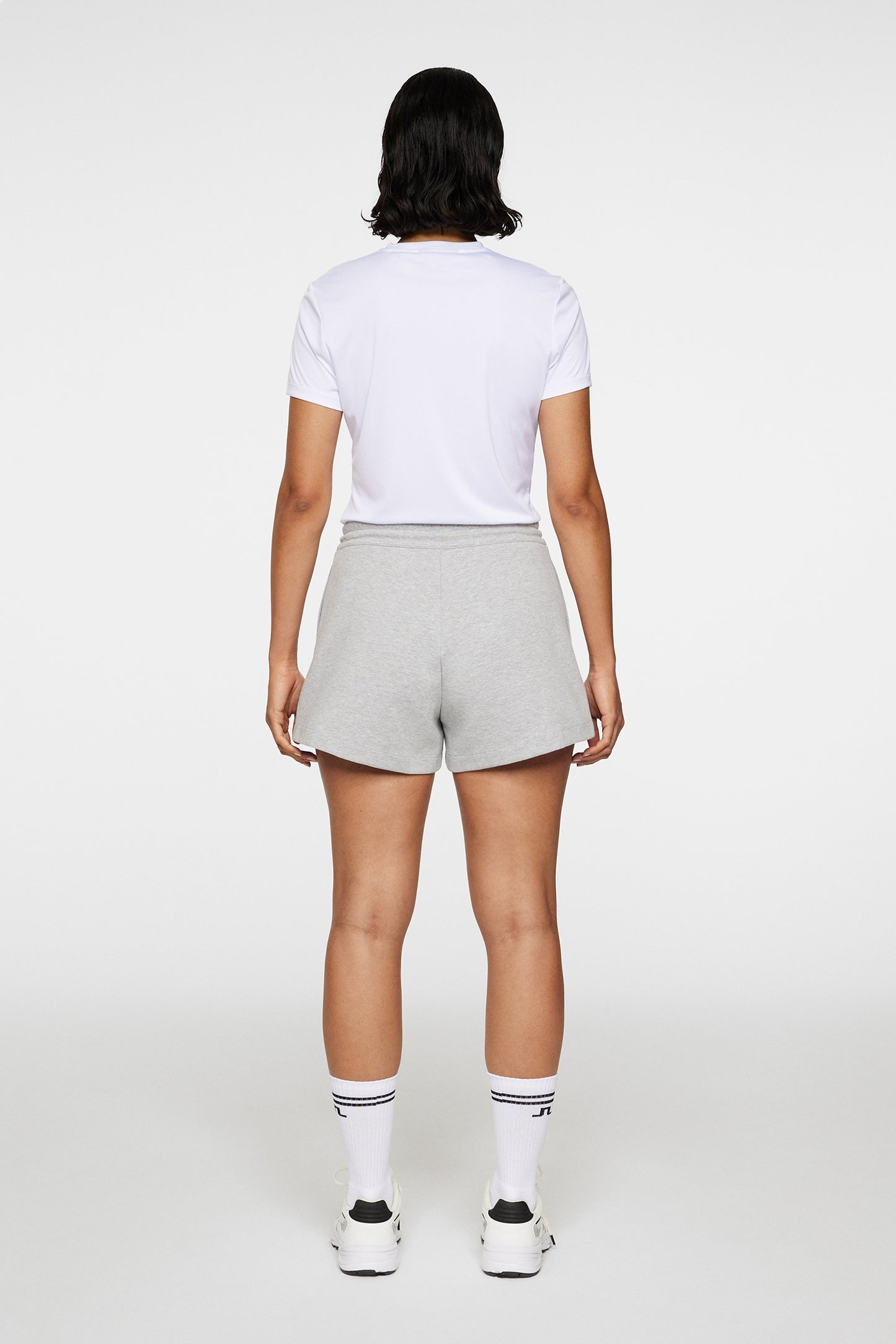 Mikki Sweatshirt shorts in Light Grey Melange by J.Lindeberg