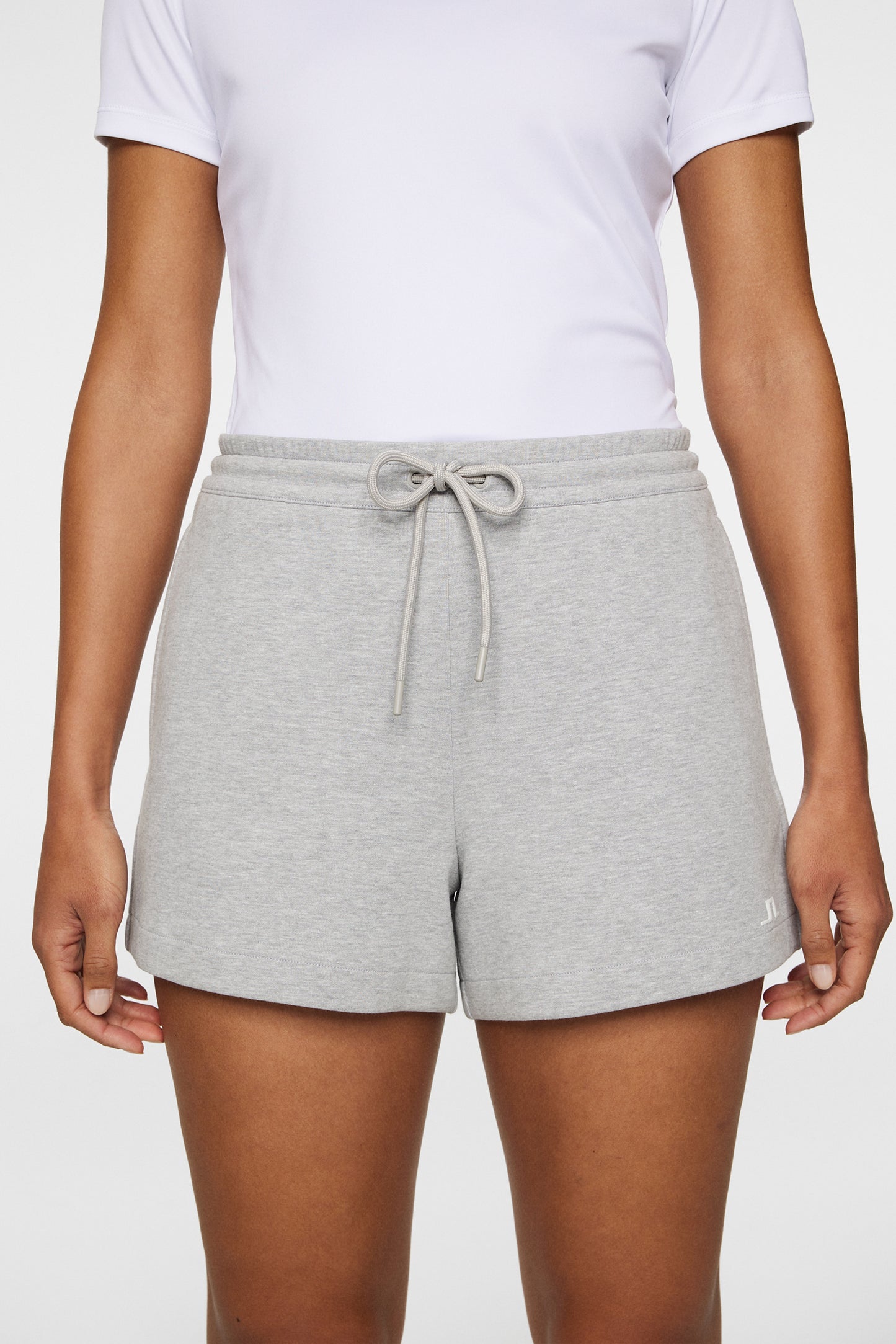 Mikki Sweatshirt shorts in Light Grey Melange by J.Lindeberg