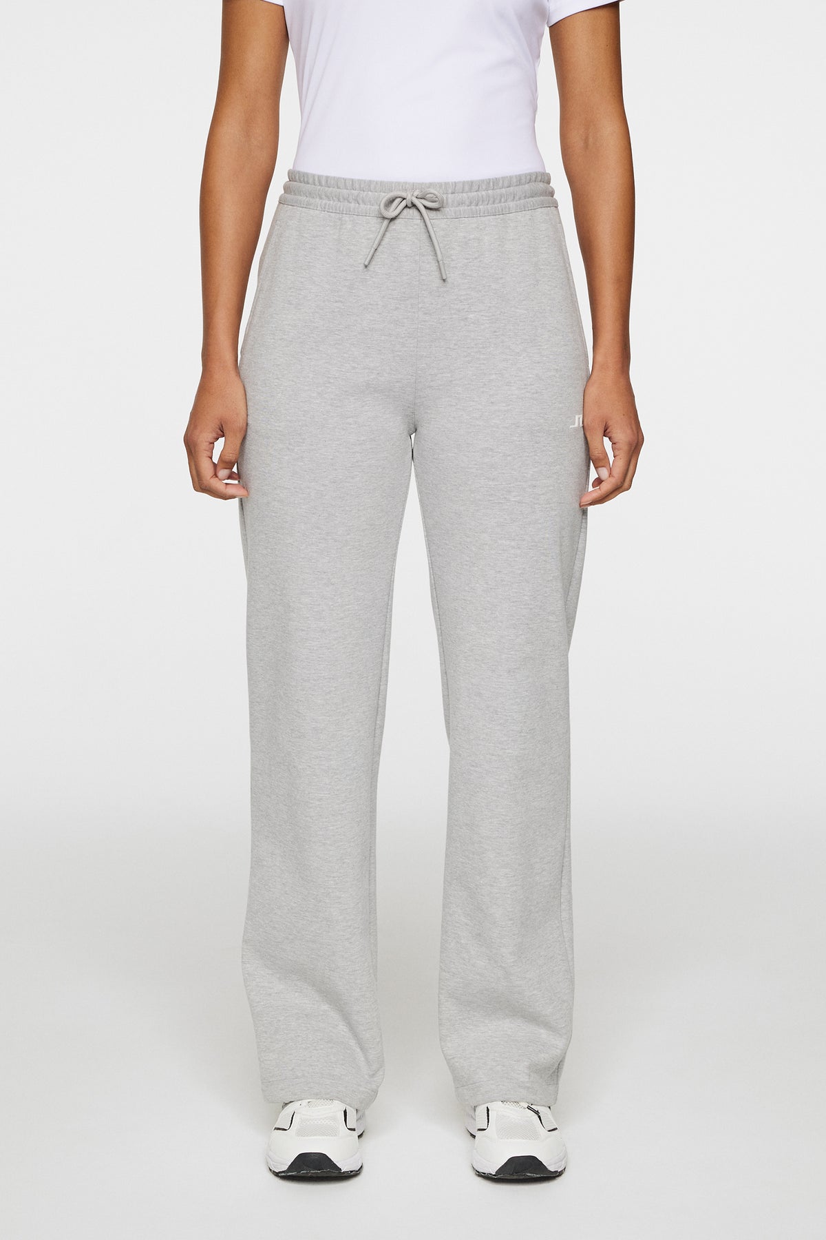 Mikki Sweatpants in Light Grey Melange by J.Lindeberg