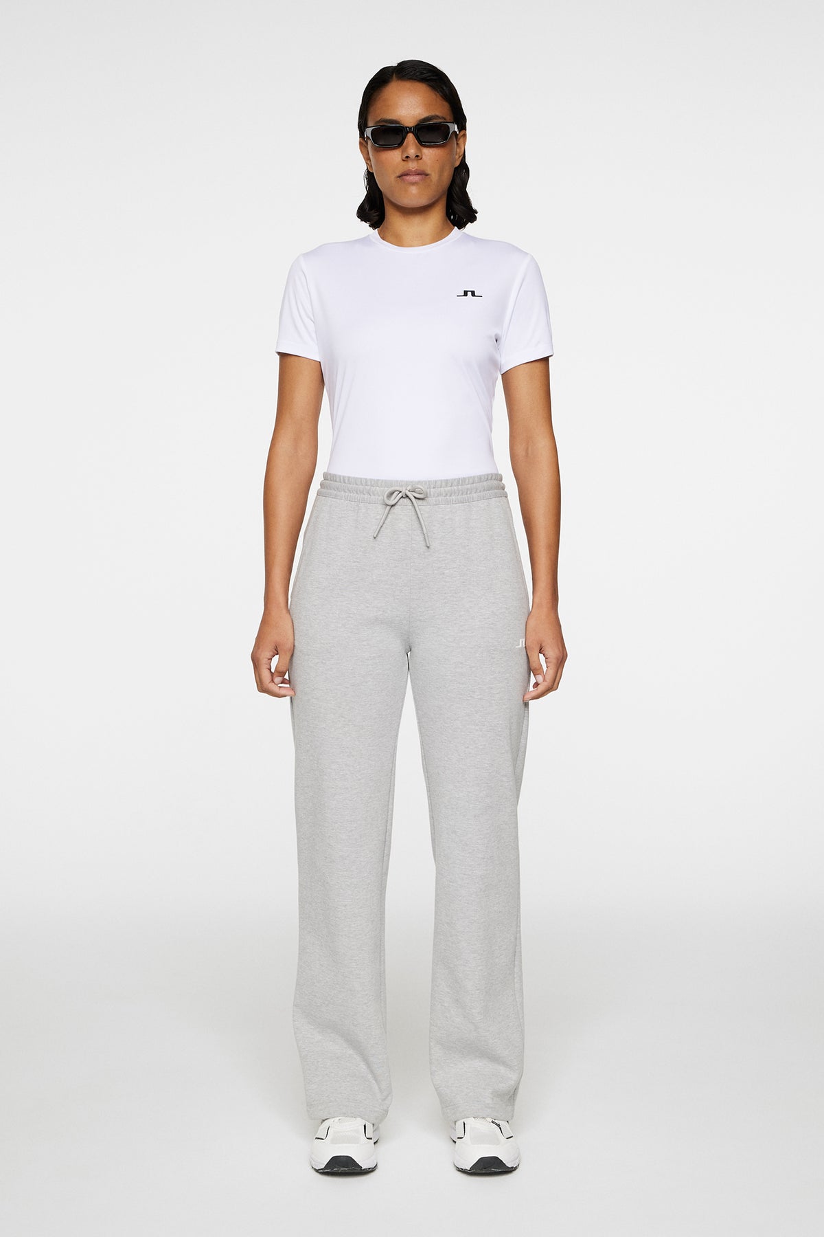 Mikki Sweatpants in Light Grey Melange by J.Lindeberg