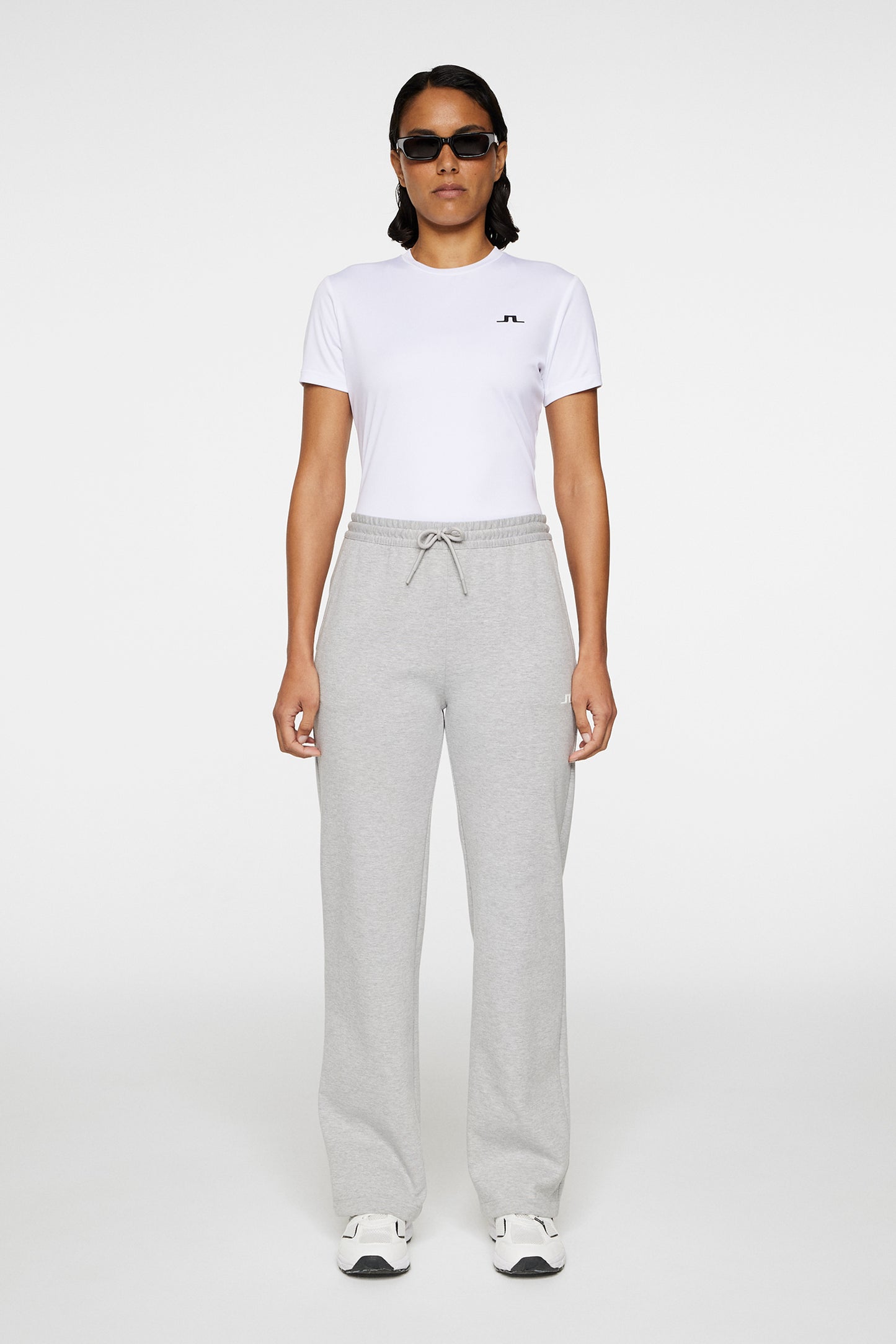 Mikki Sweatpants in Light Grey Melange by J.Lindeberg