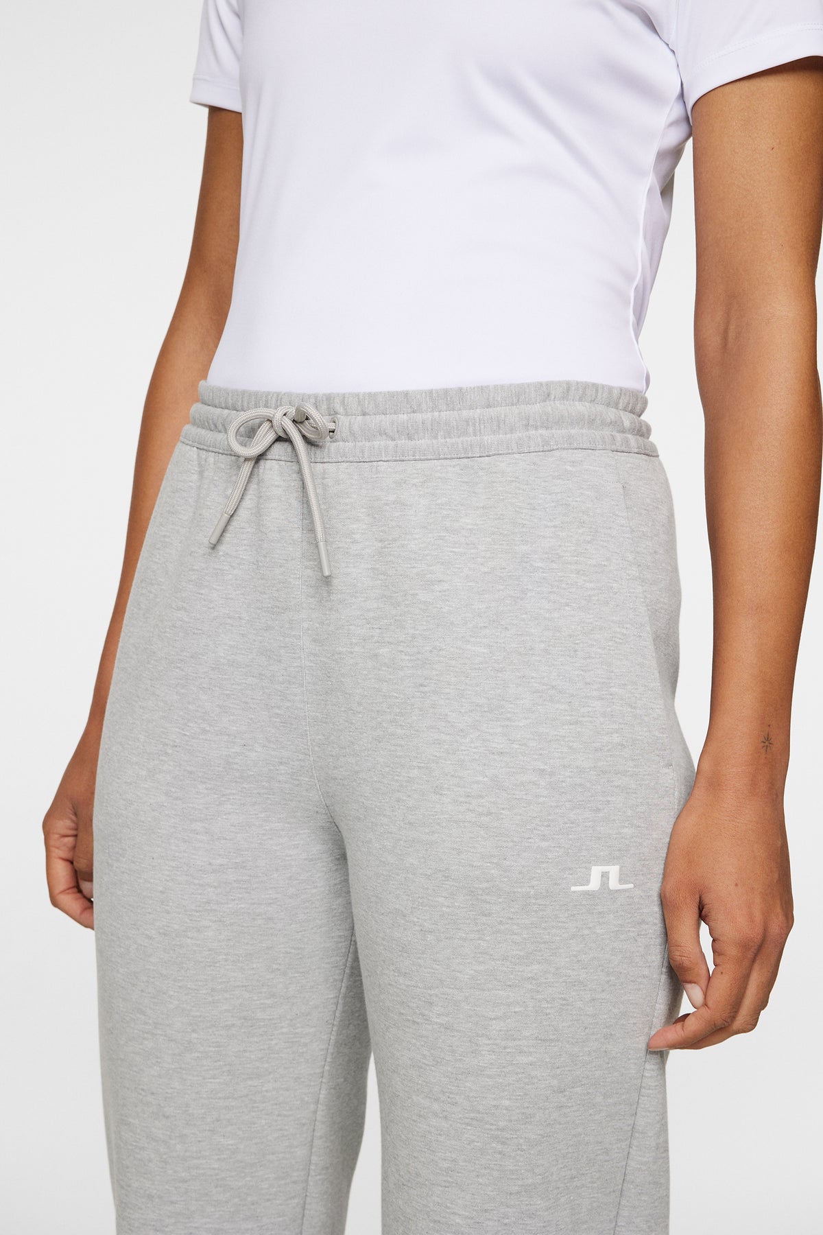 Mikki Sweatpants in Light Grey Melange by J.Lindeberg