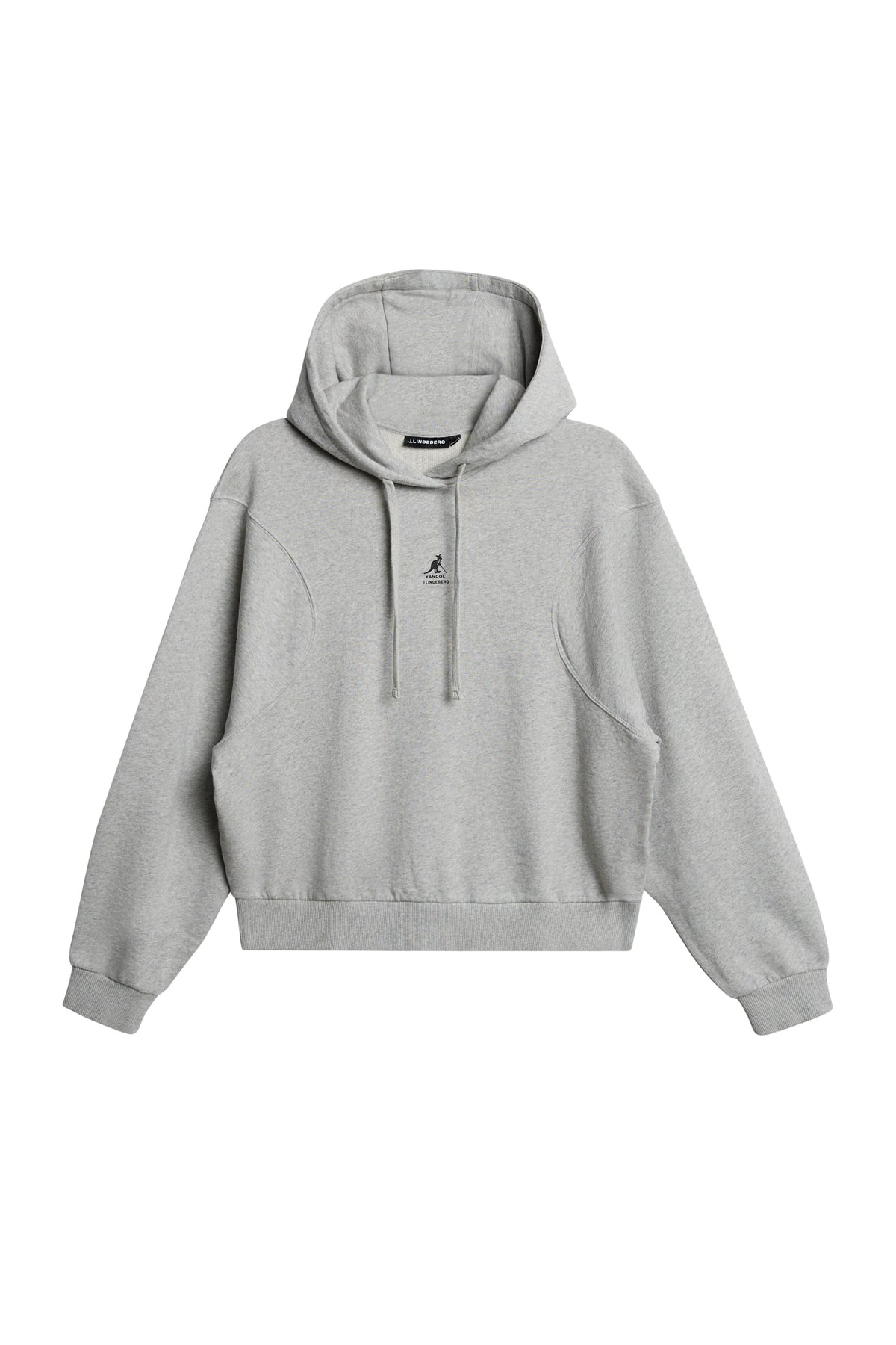 Sandie Hoodie in Light Grey Melange by J.Lindeberg